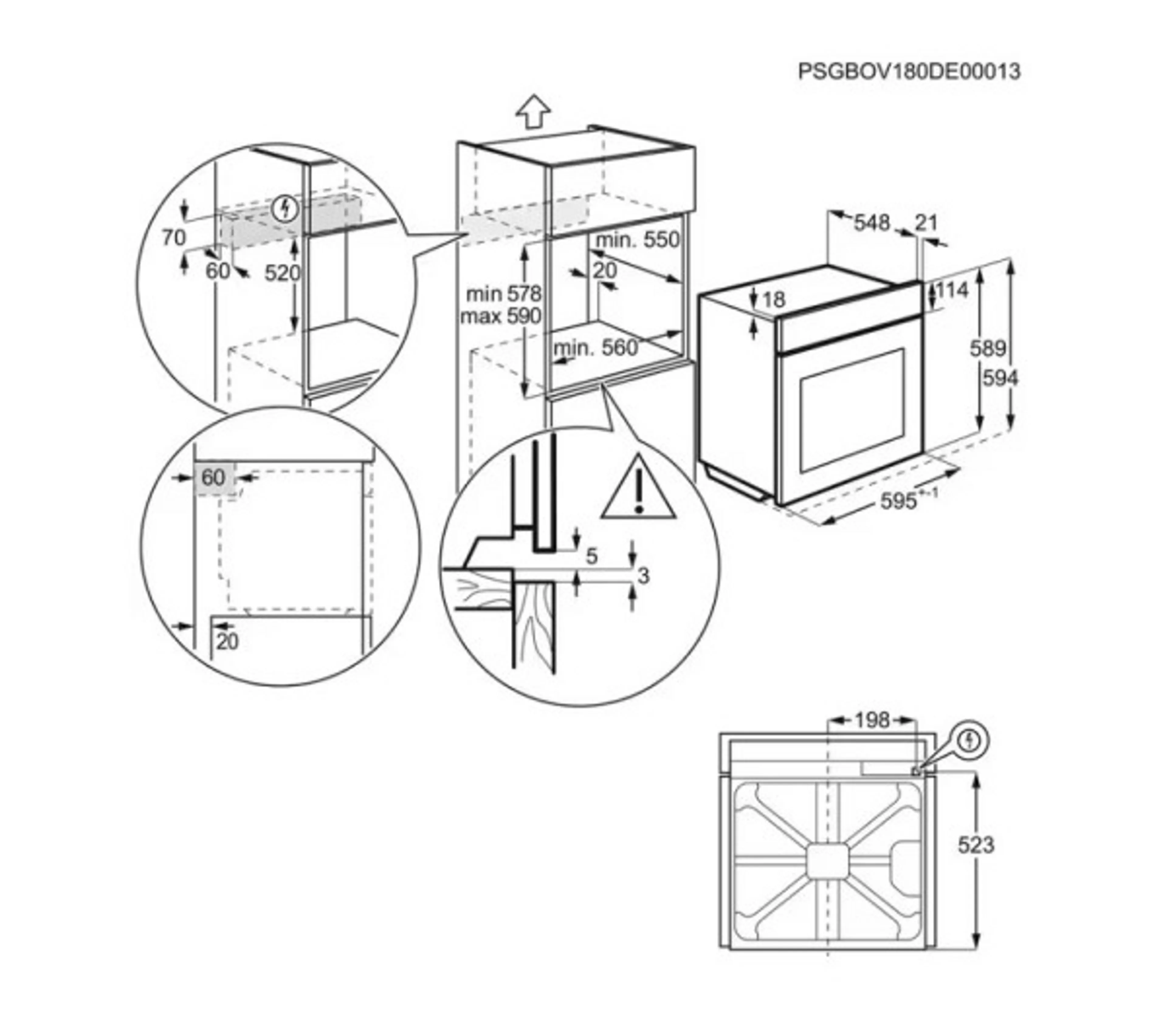 AEG Einbau-Backofen SurroundCook OU5PB40SM image