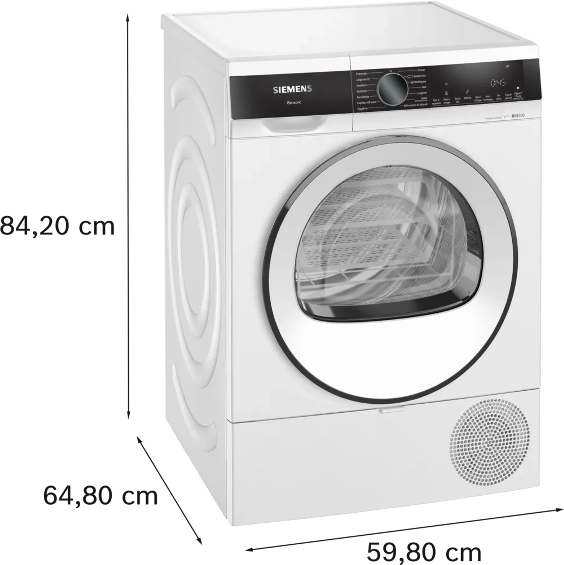 Siemens Sèche-linge pompe à chaleur iQ500 WQ33G2DTFR image