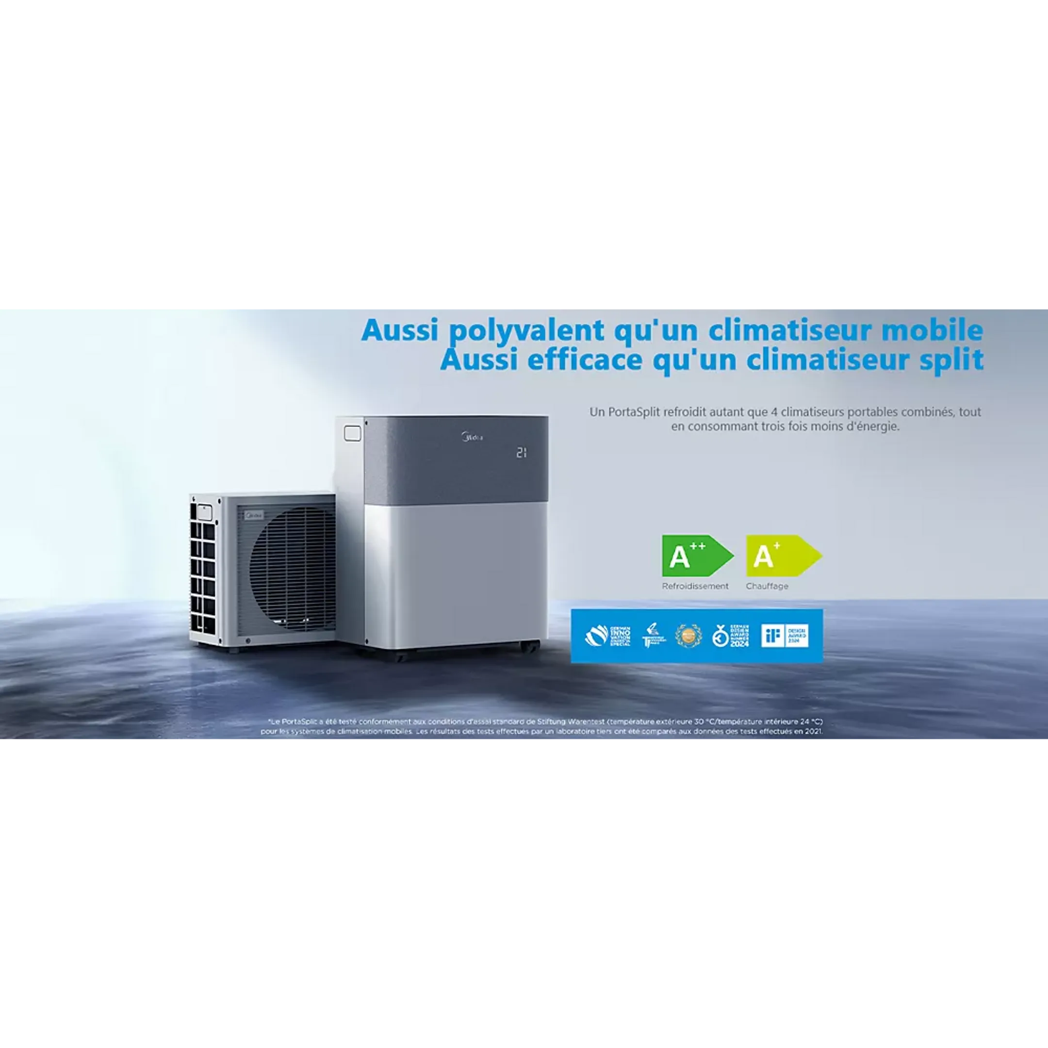 Climatiseur mobile Midea PortaSplit