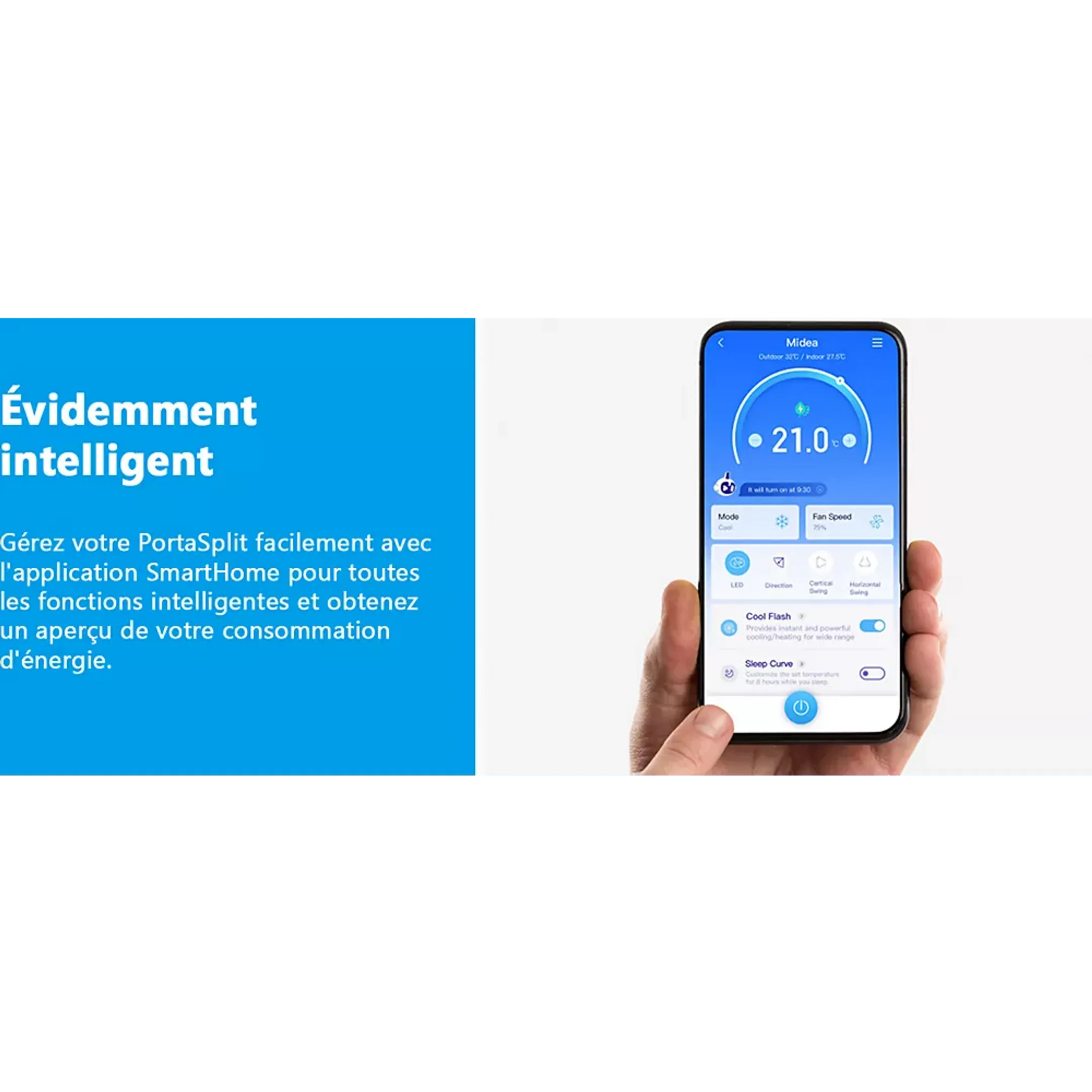 Climatiseur mobile Midea PortaSplit