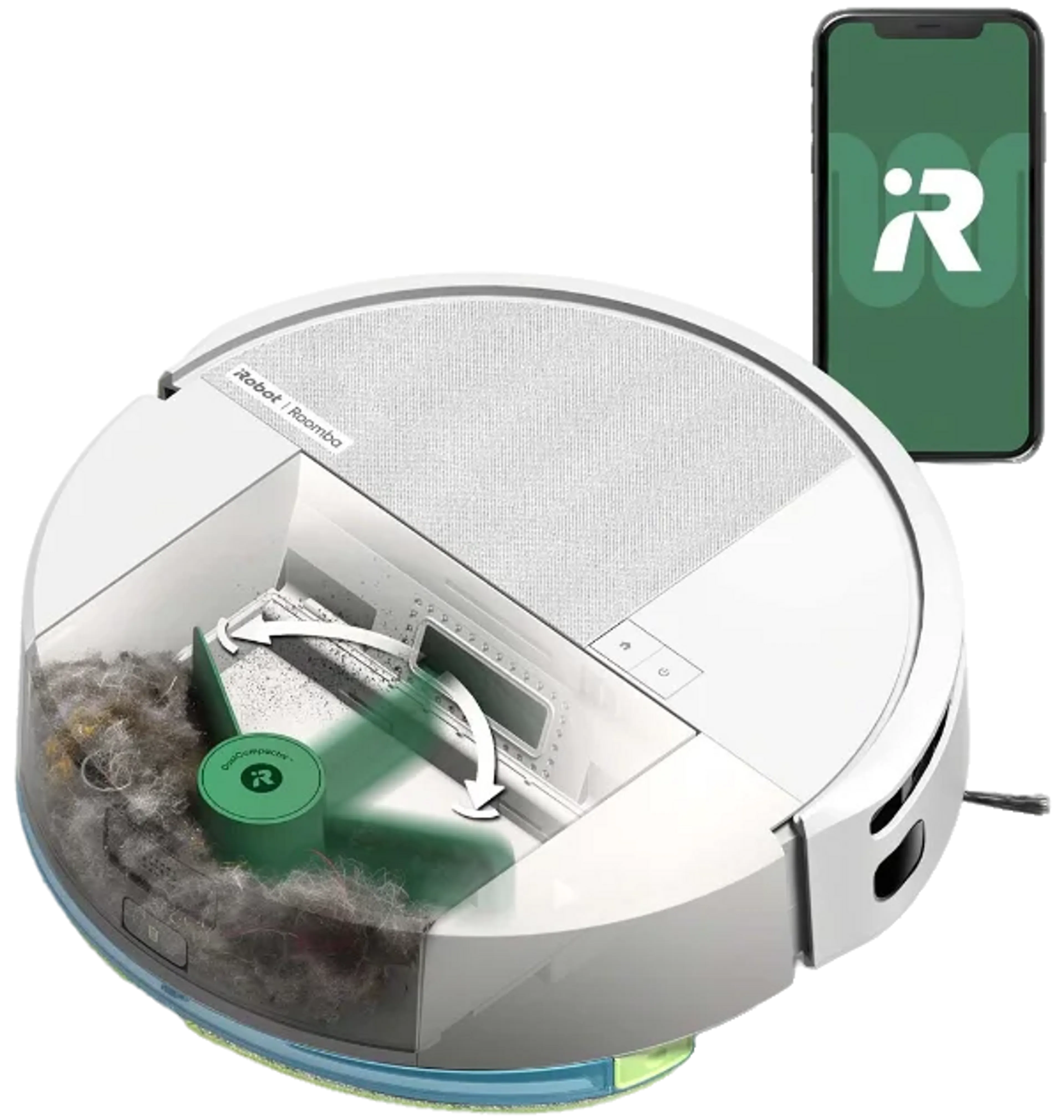 iRobot Robot vacuum cleaner 205 DustCompactor Combo - Black image