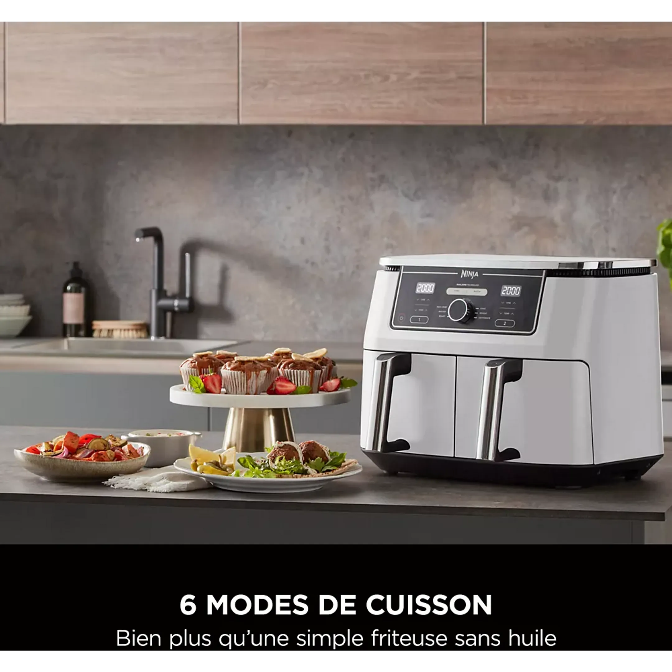 Ninja Airfryer double panier Foodi Max DualZone 9,5L AF400EUWH image