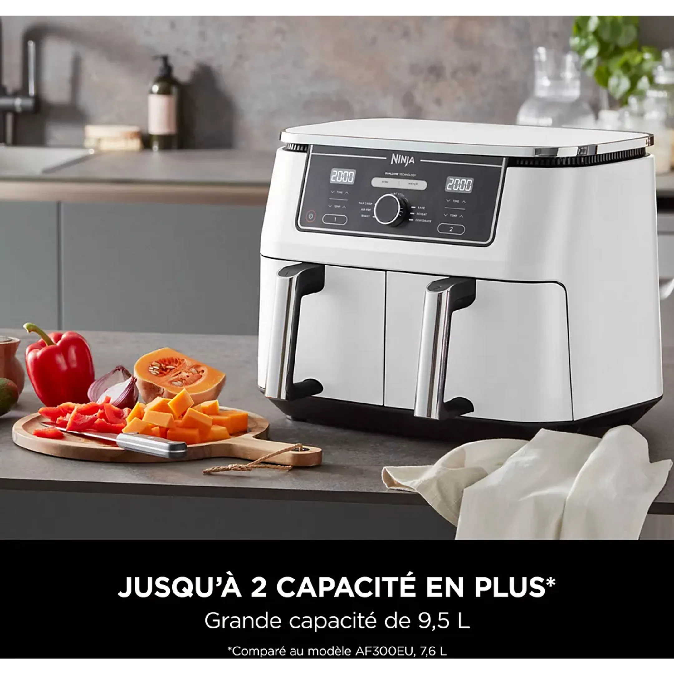Ninja Airfryer double panier Foodi Max DualZone 9,5L AF400EUWH image