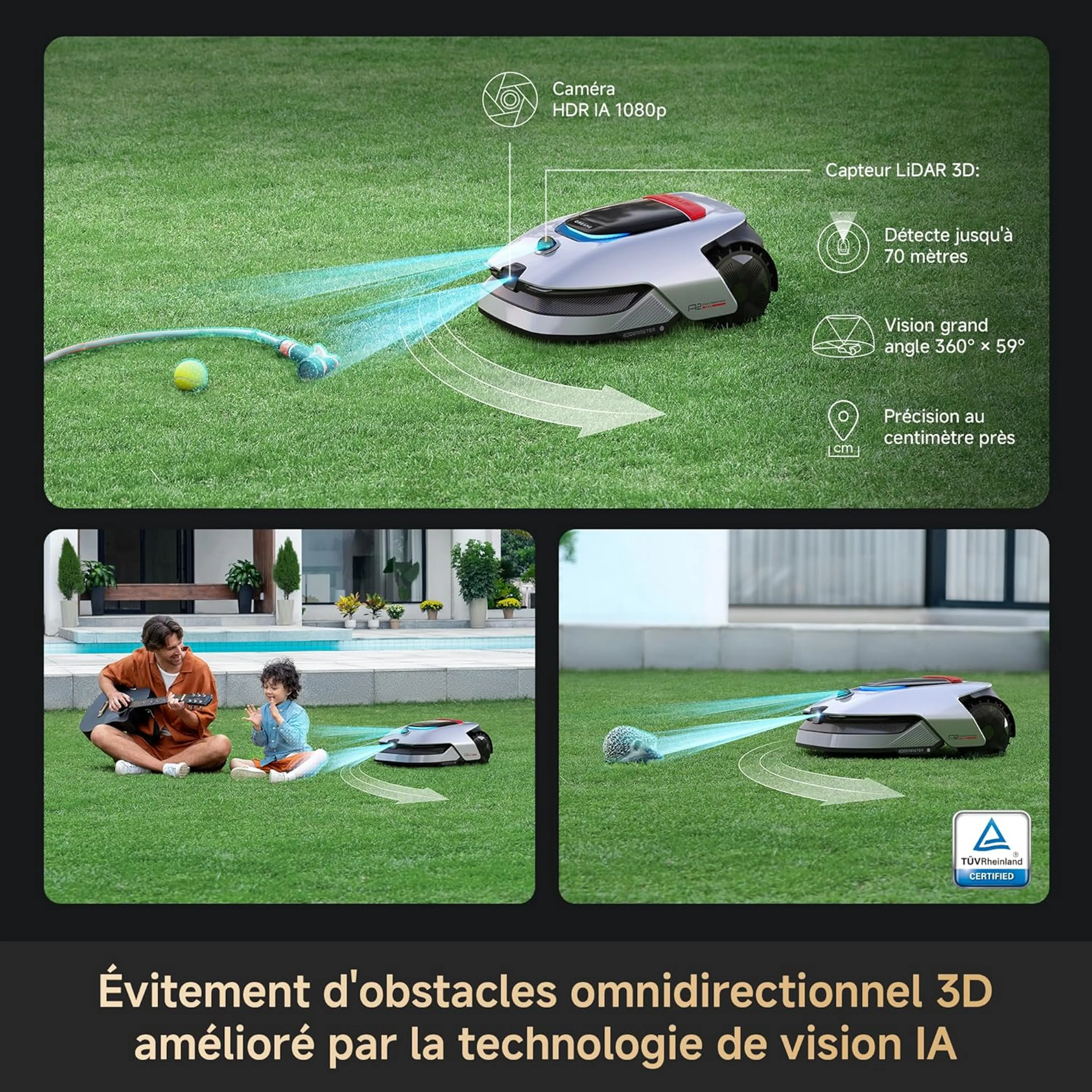 DREAME Tondeuse gazon robot sans fil A2 image