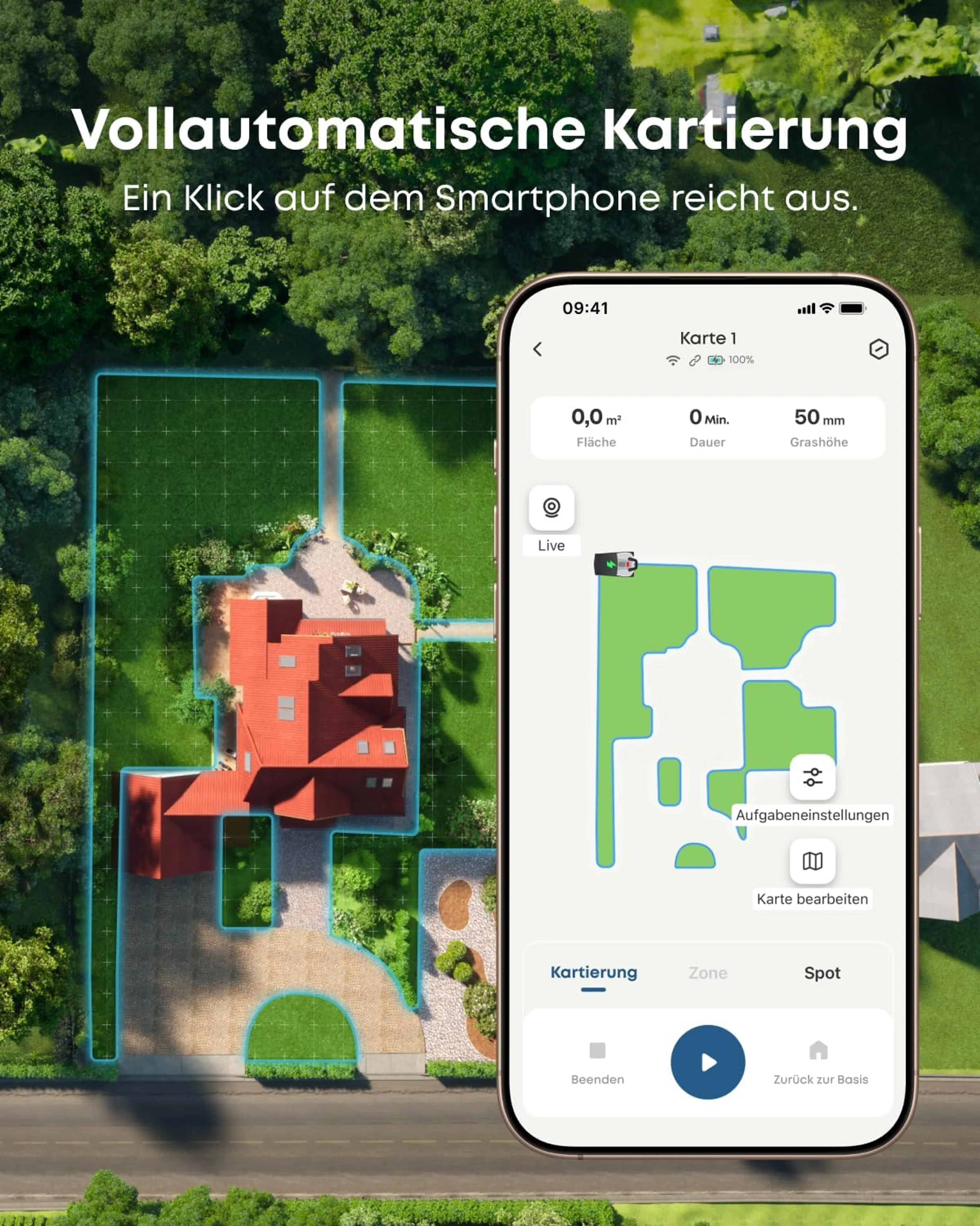 EUFY Akku-Rasenmäher-Roboter E15 image