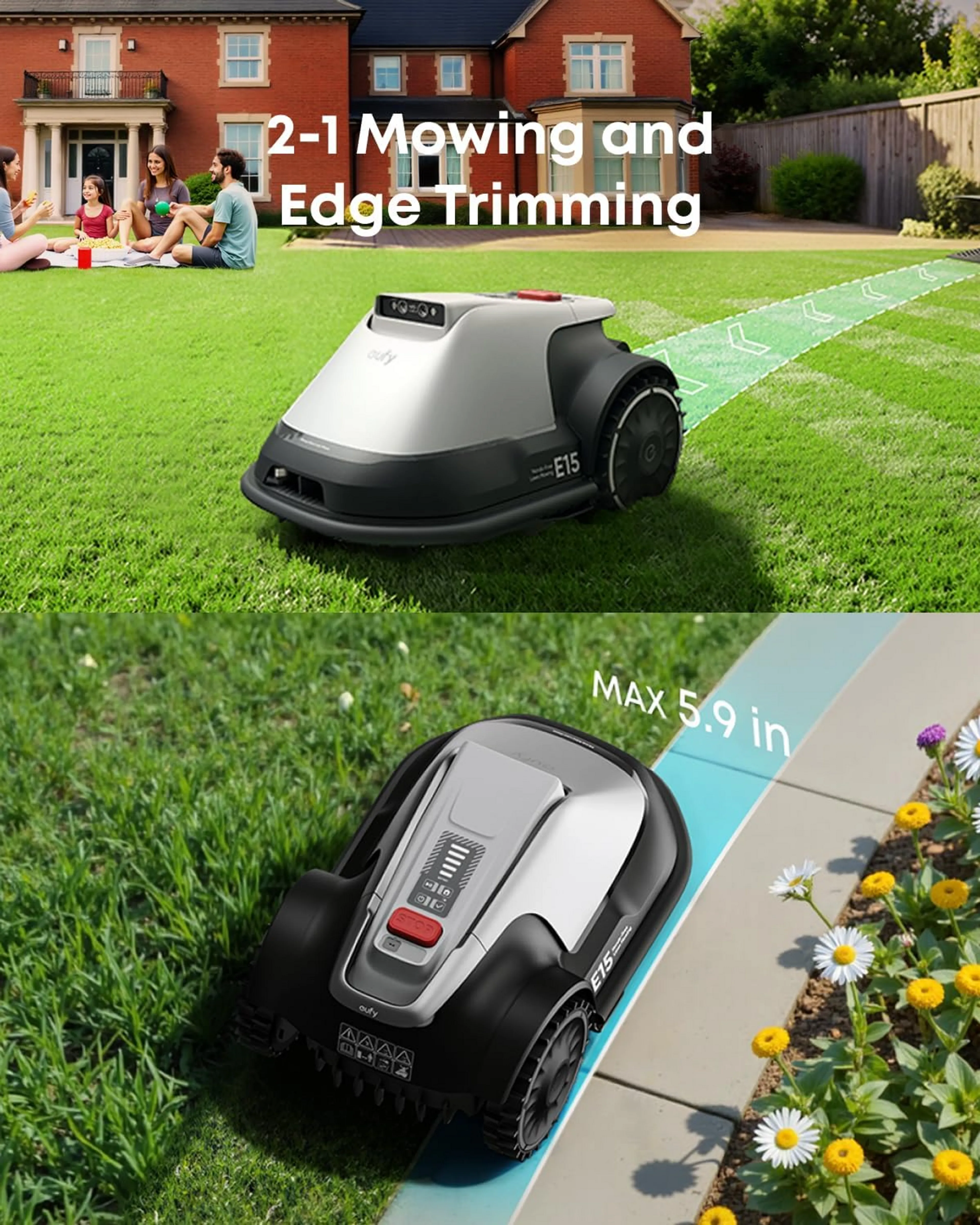EUFY Cordless robot lawnmower E15 image