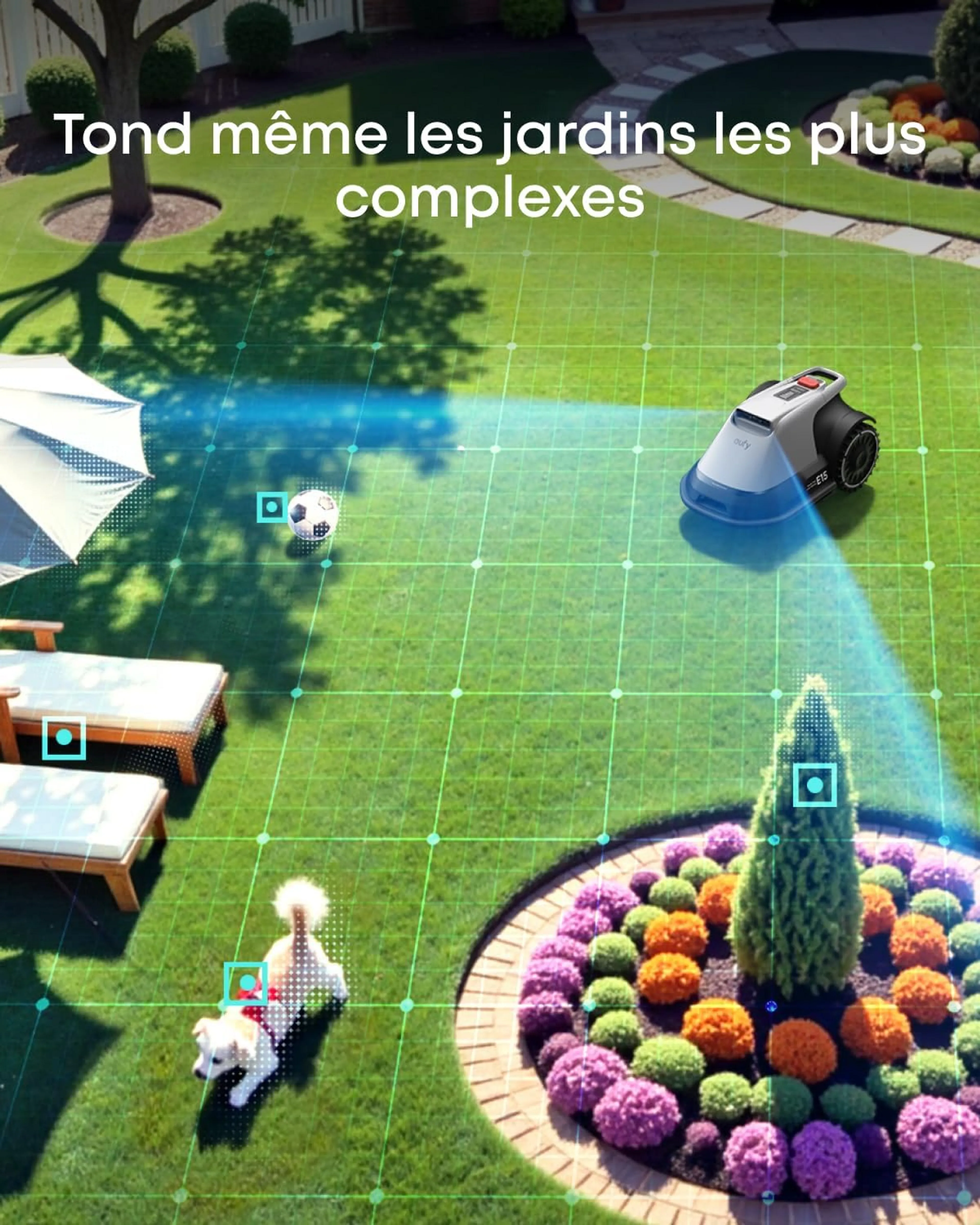 EUFY Tondeuse gazon robot sans fil E15 image