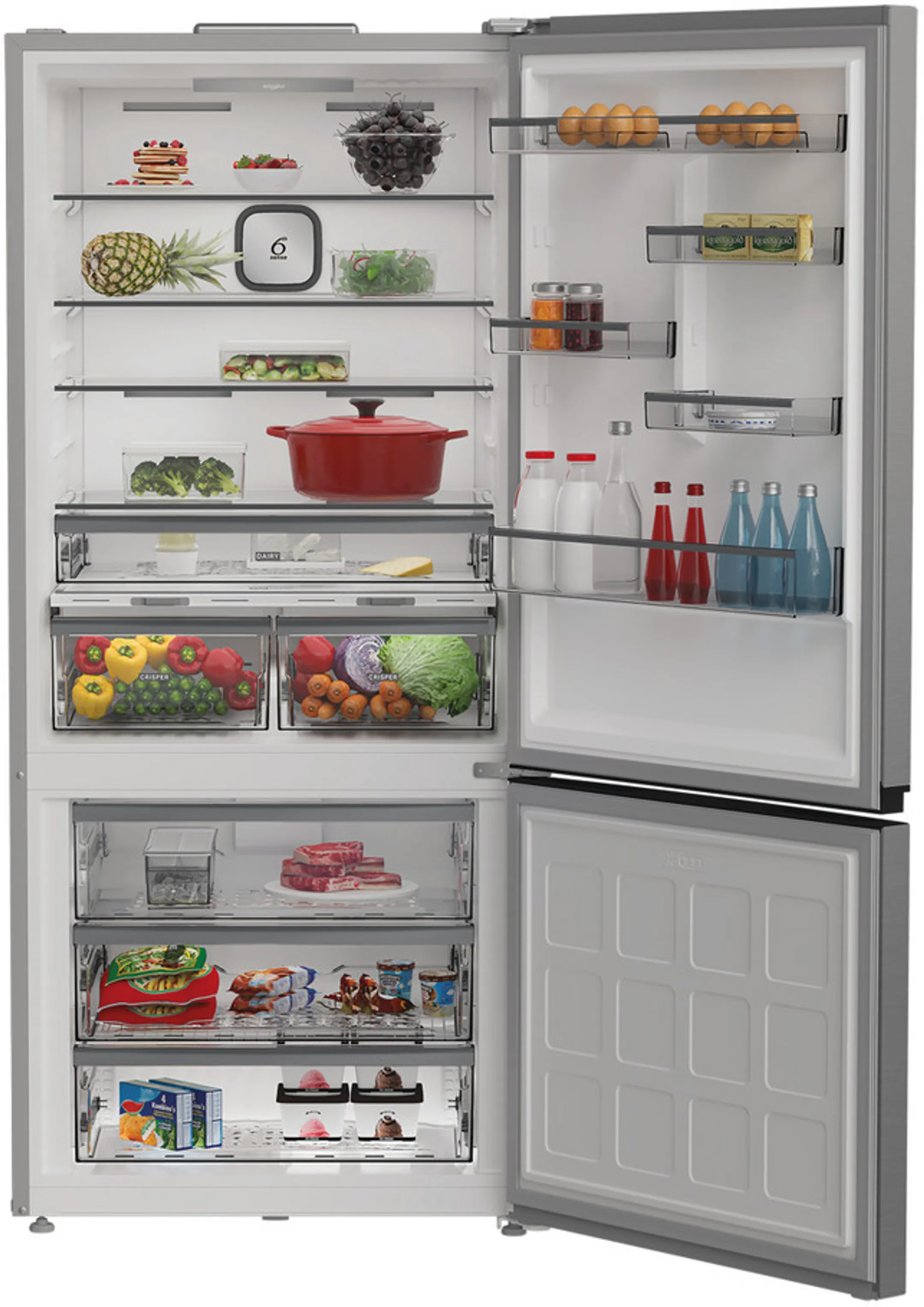 Whirlpool Combi fridge-freezer WHK2 6614 X6E image