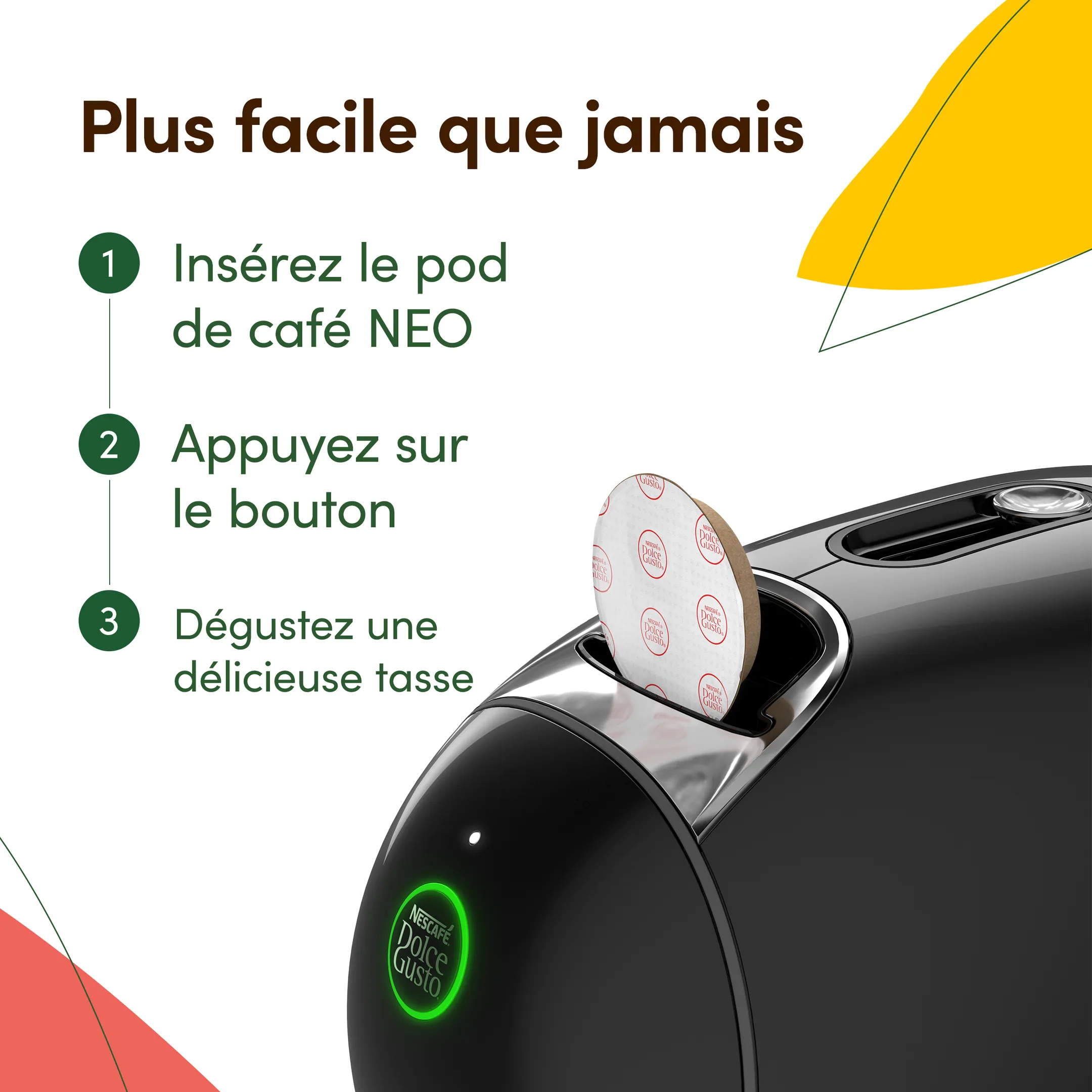 Krups Machine à café Nescafé Dolce Gusto NEO Caffé KP830810 - Noir image