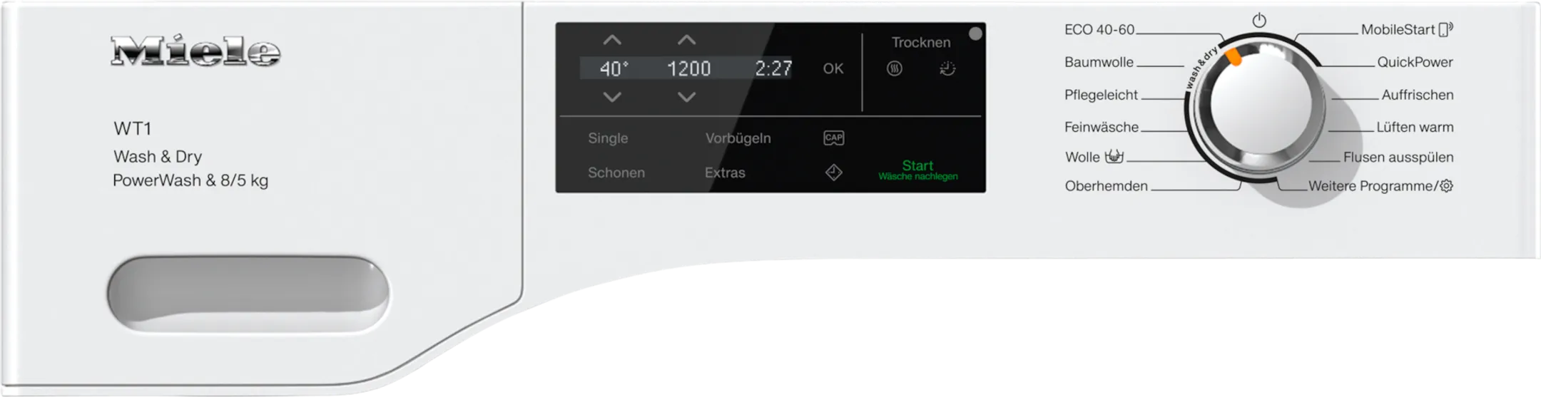 Miele Washer-dryer WT1 PWash 8/5Kg WTI360 WPM image