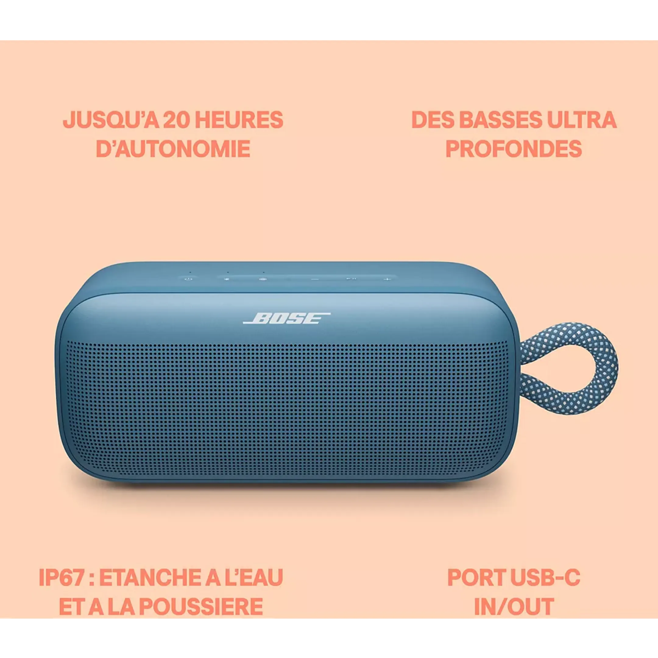 Bose Enceinte bluetooth SoundLink Plus - Bleu image