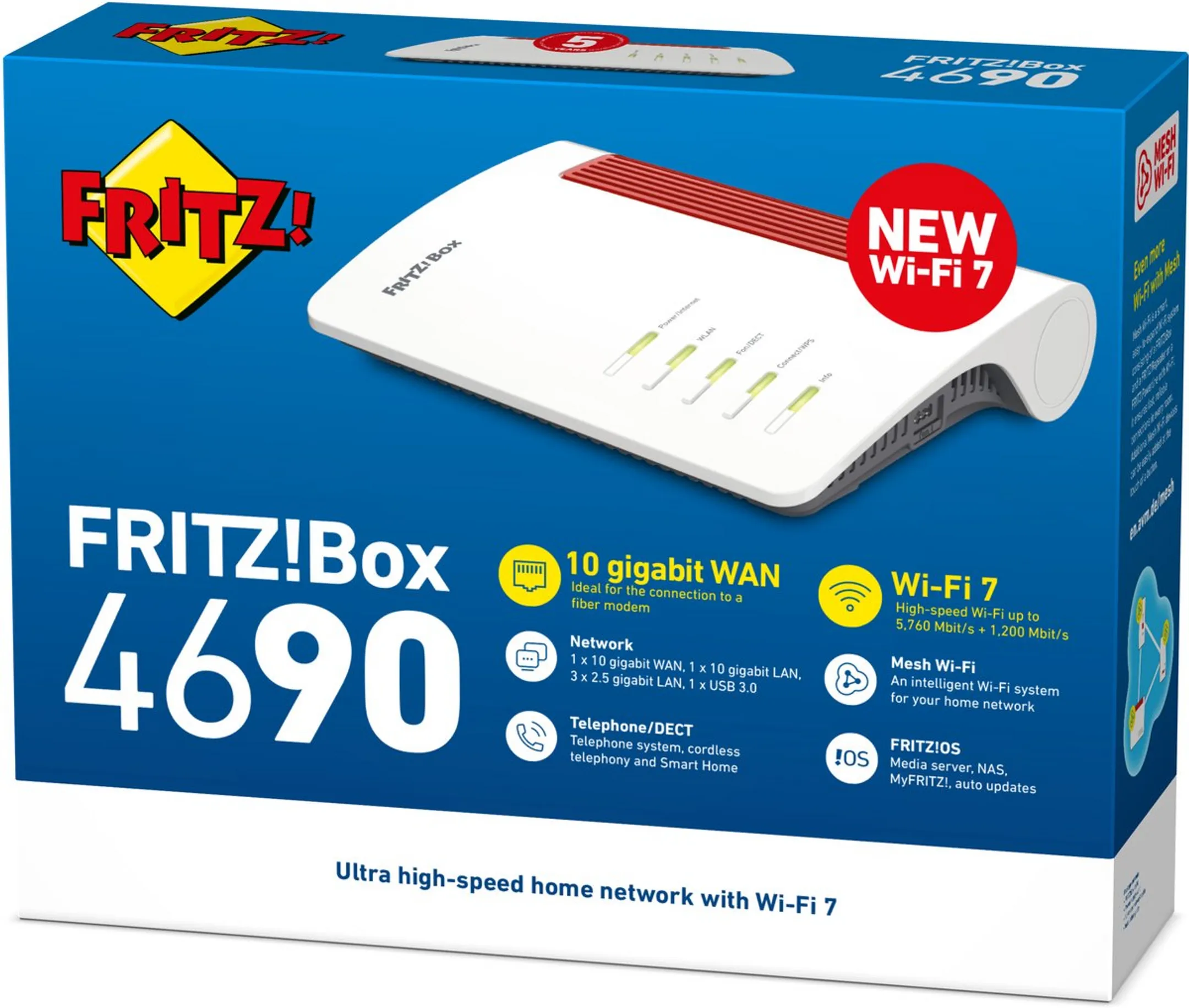 AVM FRITZ Routeur Wi-Fi 7 Fritz!Box 4690 image