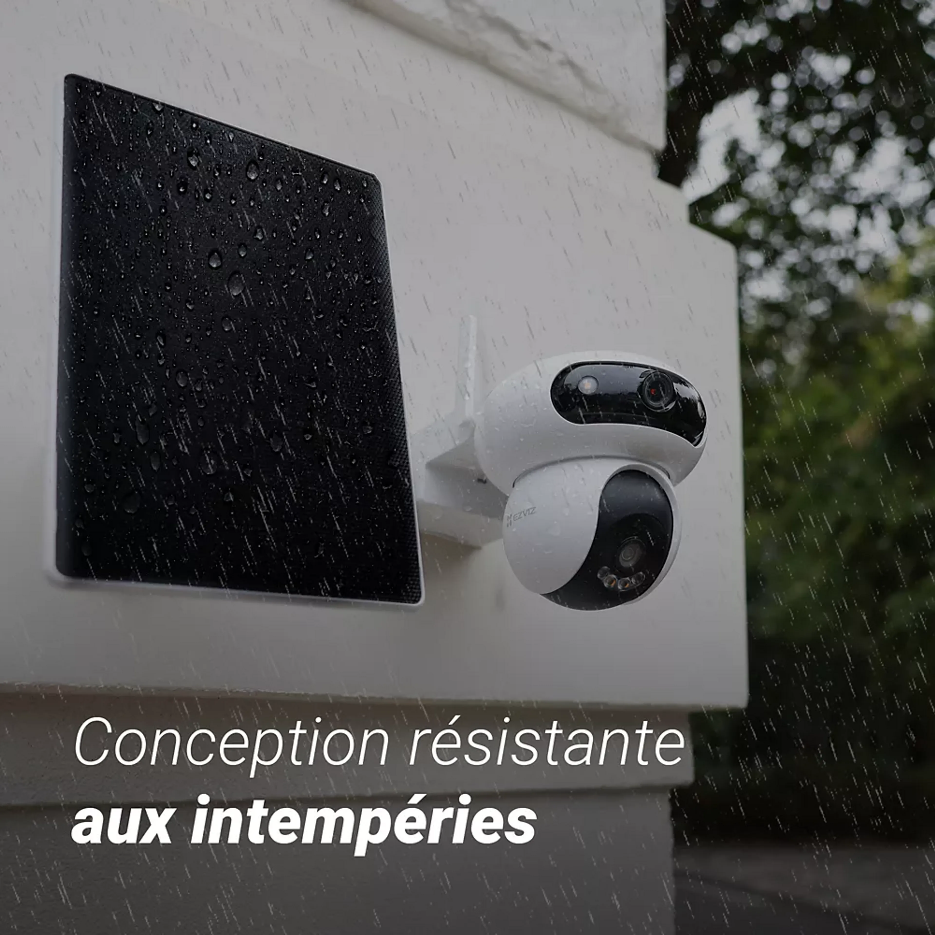 Ezviz Caméra de surveillance HB90 + Panneau solaire 8W image