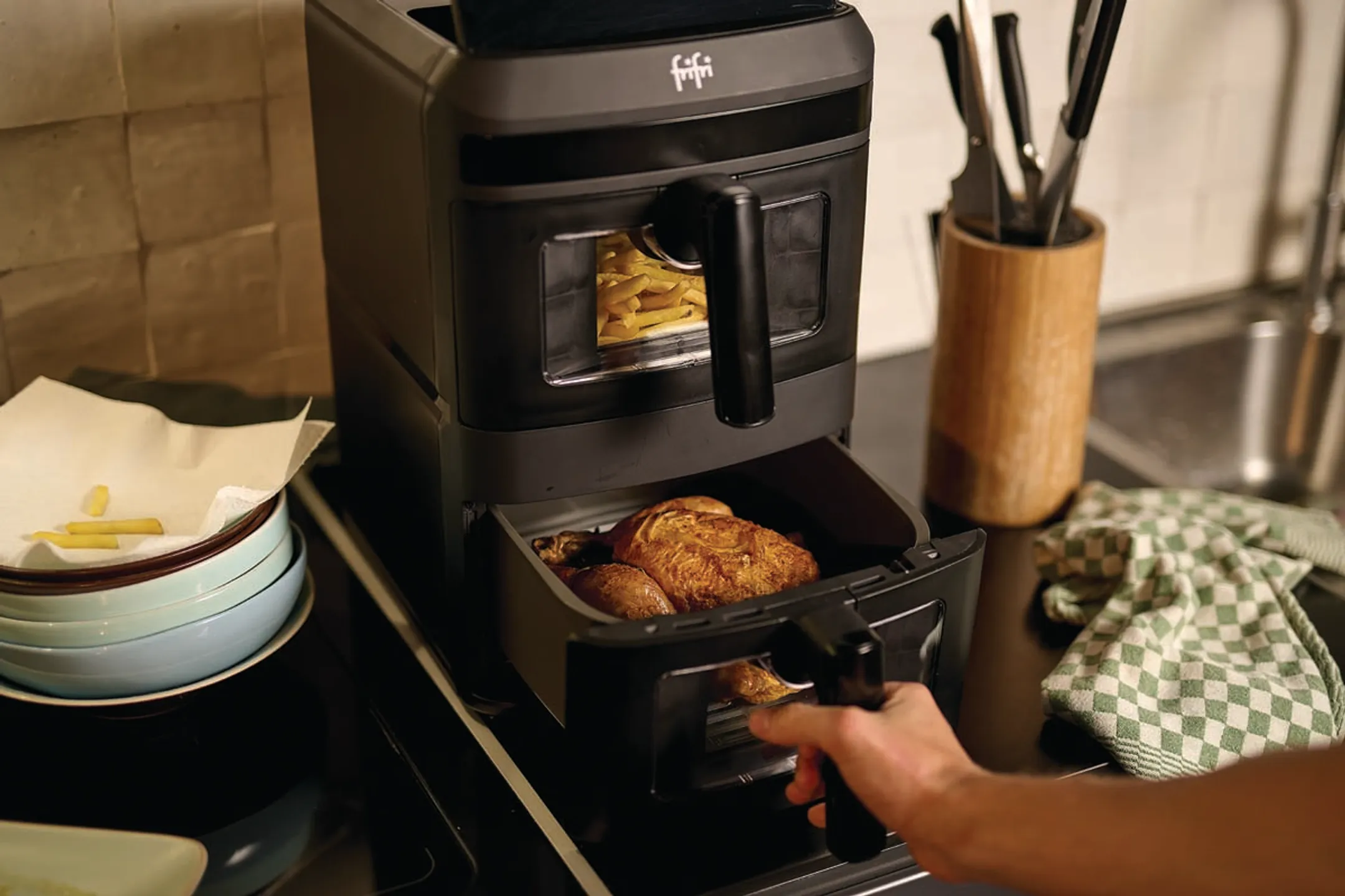 FriFri Airfryer Duo Slim FR0813028BLP image