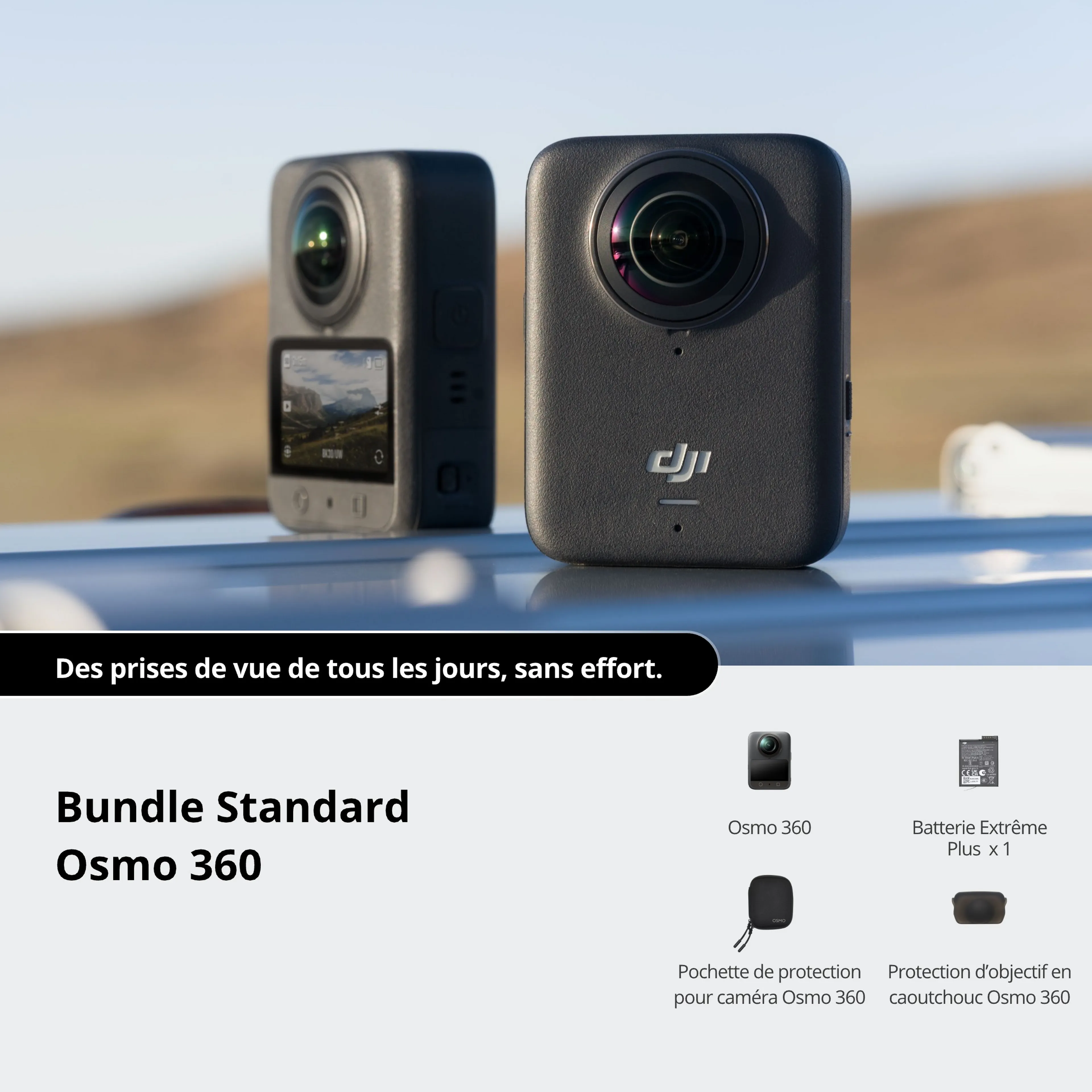 DJI Action Cam 360° OSMO 360 Bundle standard - Noir image