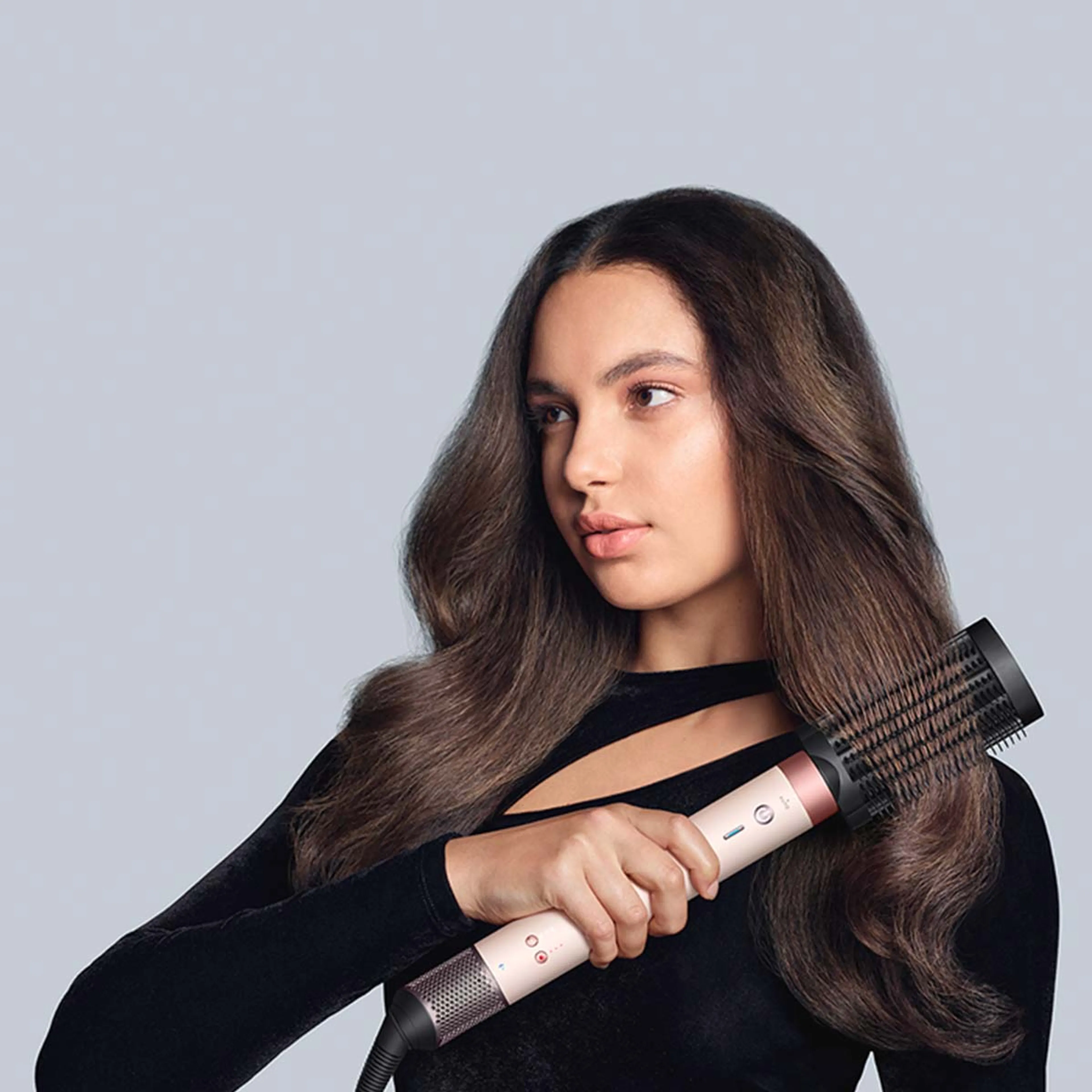 Dyson Airwrap Co-anda 2x - straight to wavy hair - Ceramic Pink image