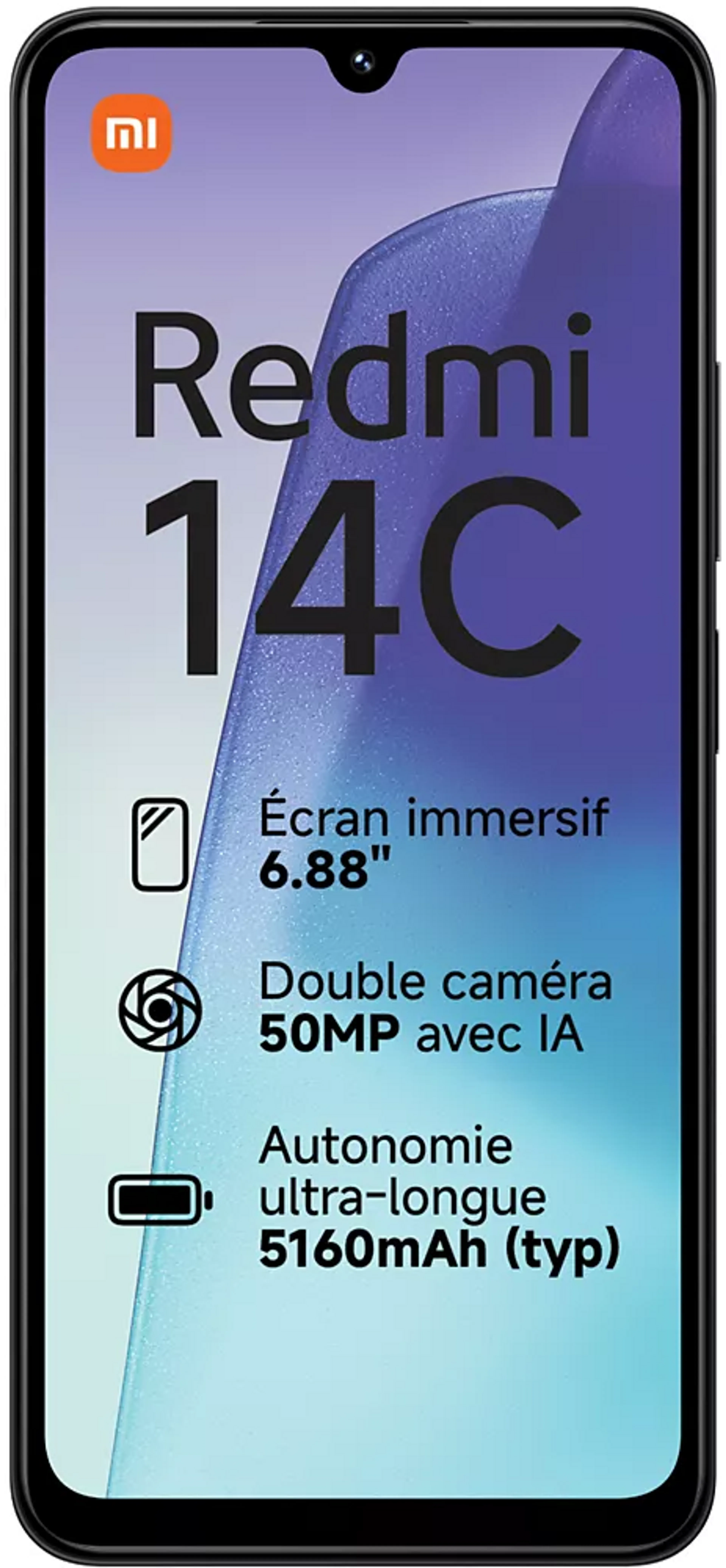 Xiaomi Smartphone Redmi 14C - 256Go - Noir image
