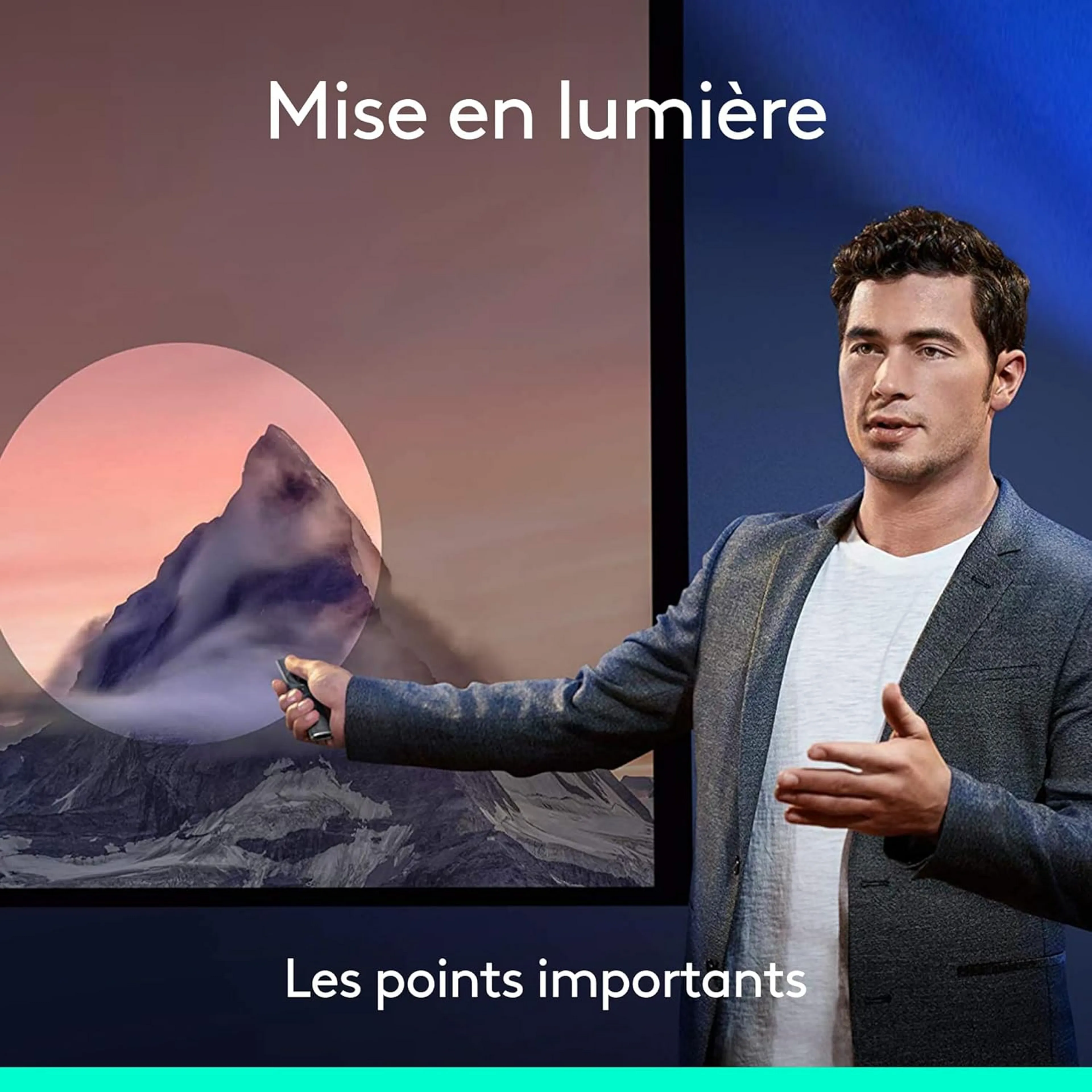 Logitech Pointeur laser Spotlight Presentation Remote - Gris image