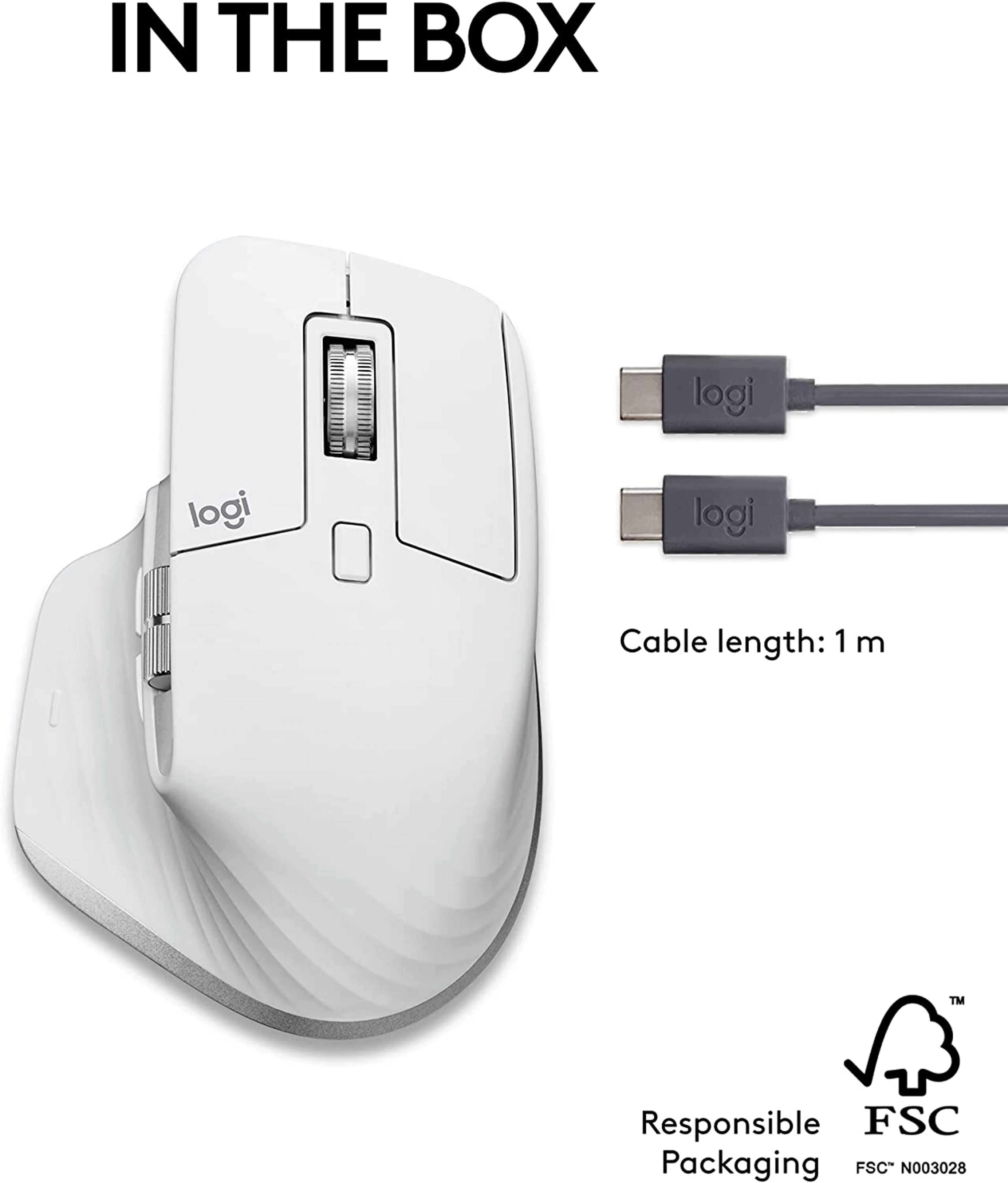 Logitech Wireless Mouse MX Master 3S for MAC - White image