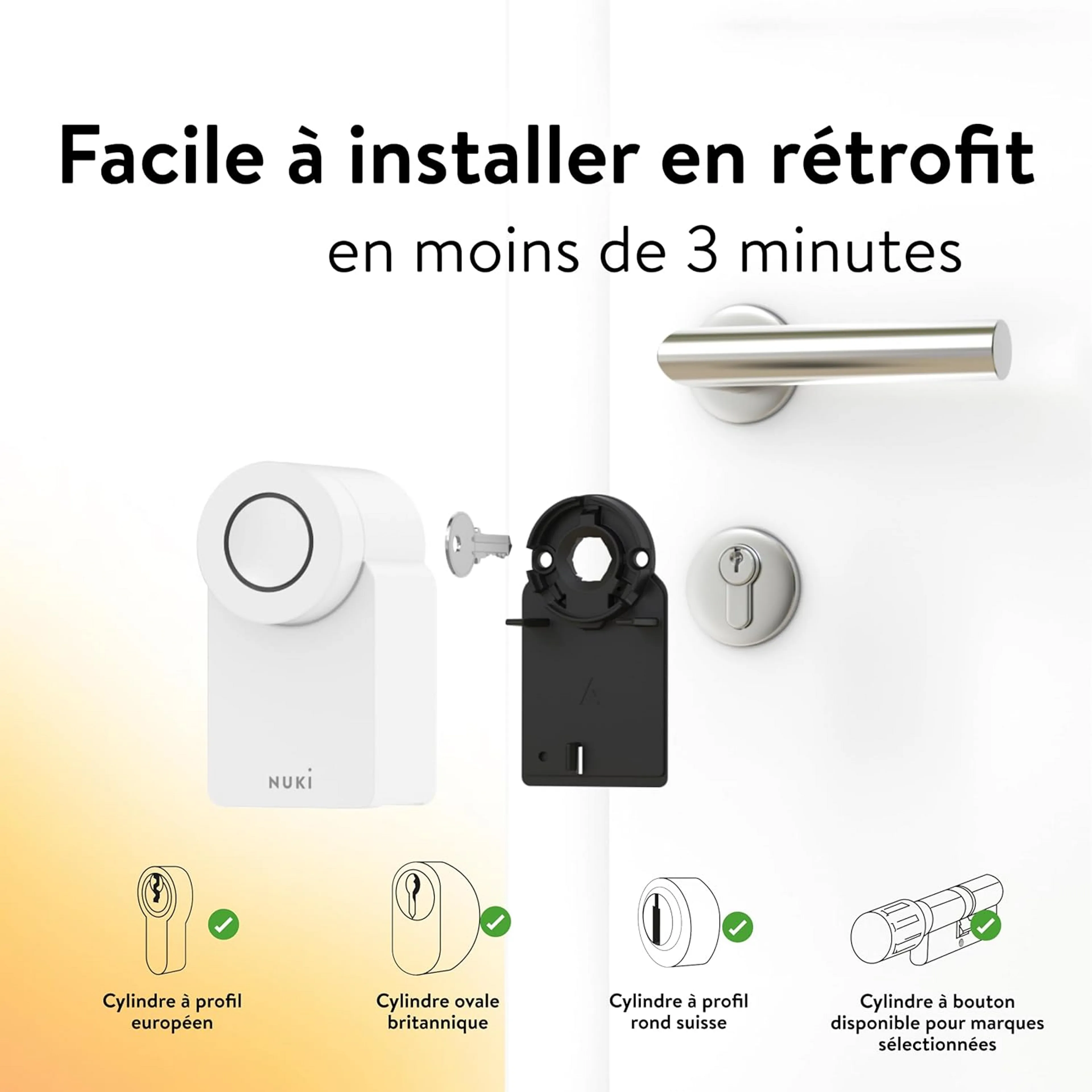 NUKI Serrure connecté Smart Lock Go - Blanc image