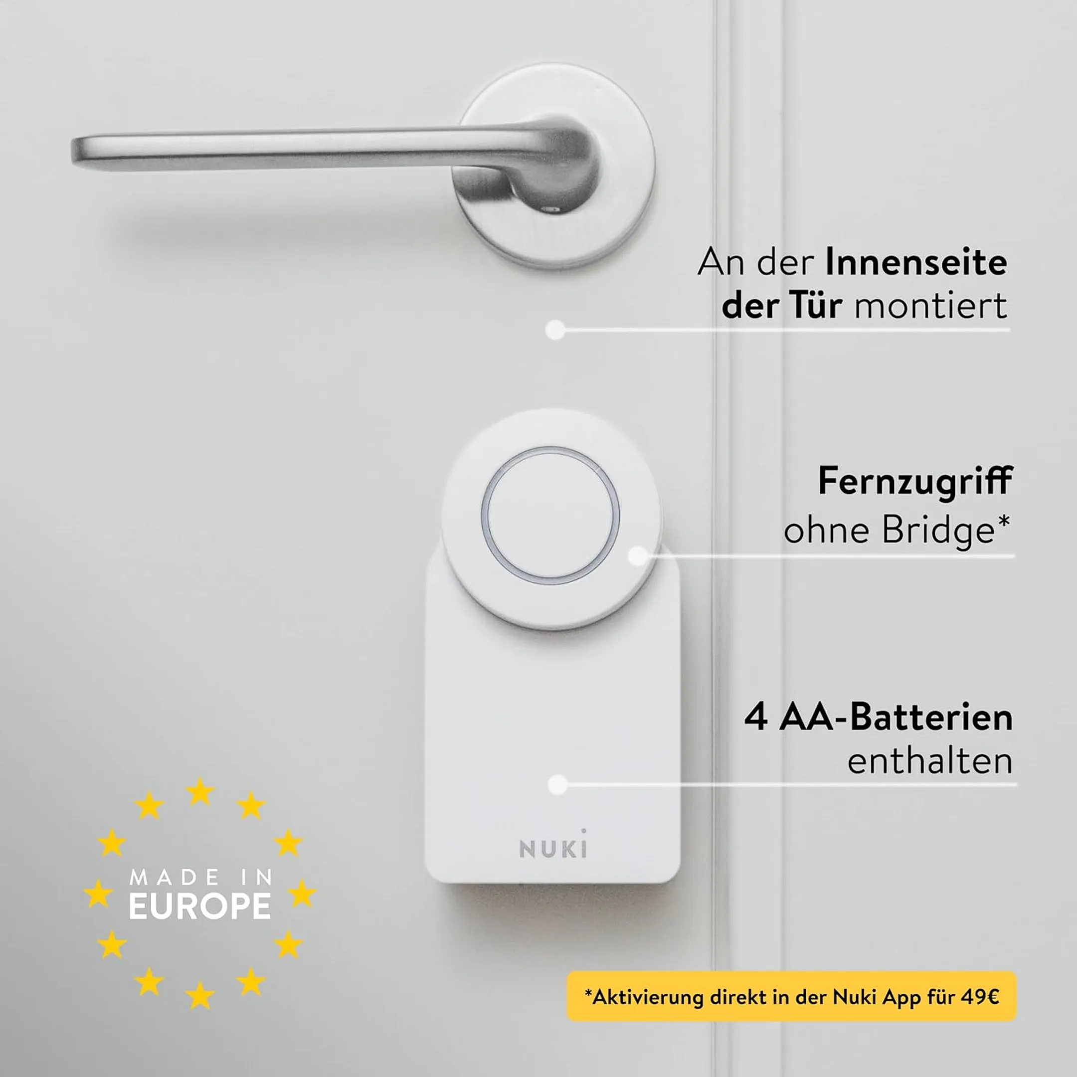 NUKI Connected Lock Smart Lock Go - Weiß image