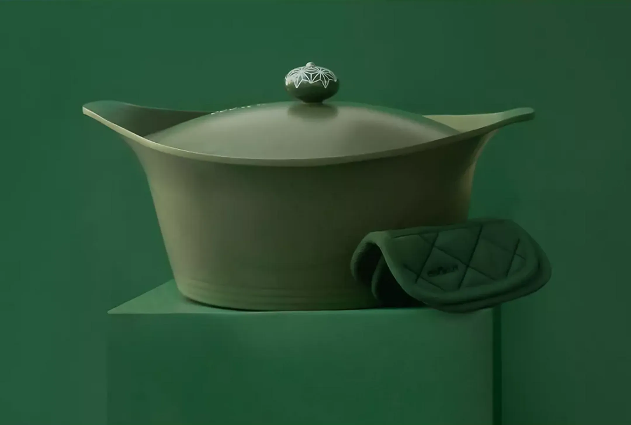 COOKUT Pressure cooker L'incroyable Cocotte - 24cm - Fern Green image