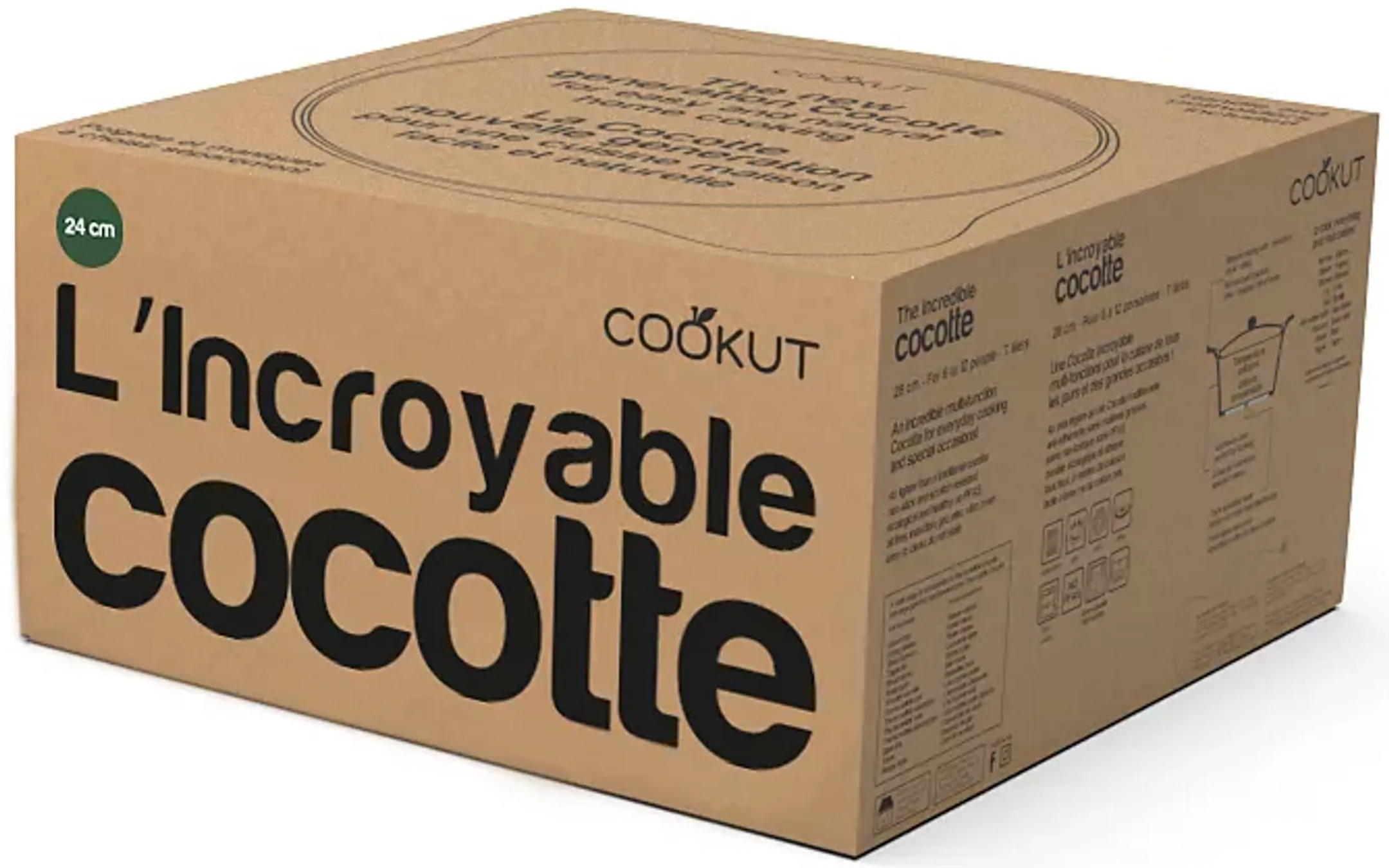 COOKUT Pressure cooker L'incroyable Cocotte - 24cm - Marshmallow image