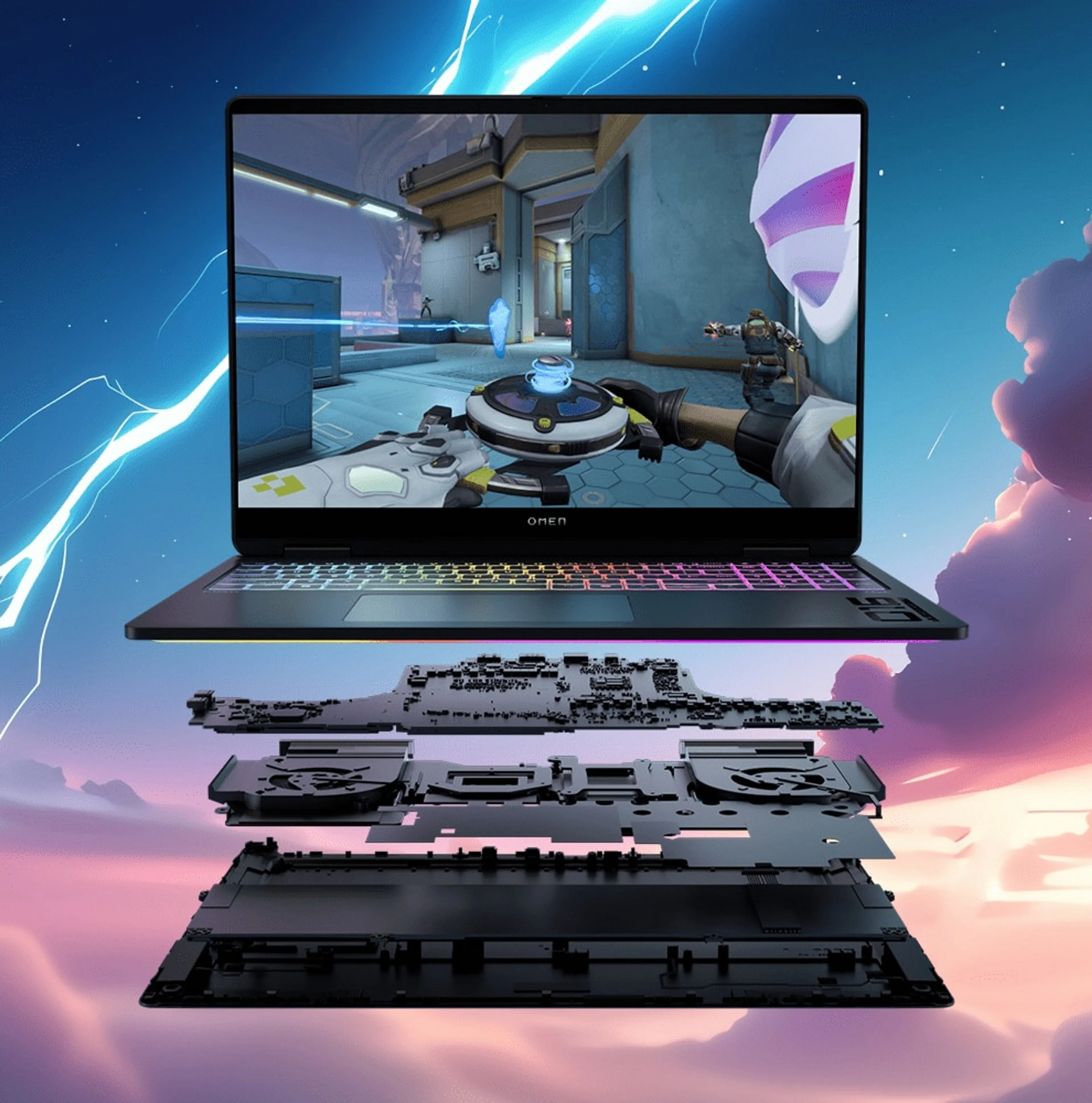 HP Laptop Gaming 16" OMEN Max Ryzen AI 9 32GB 1TB RTX 5070 - QWERTZ - 16-ak0000nz image