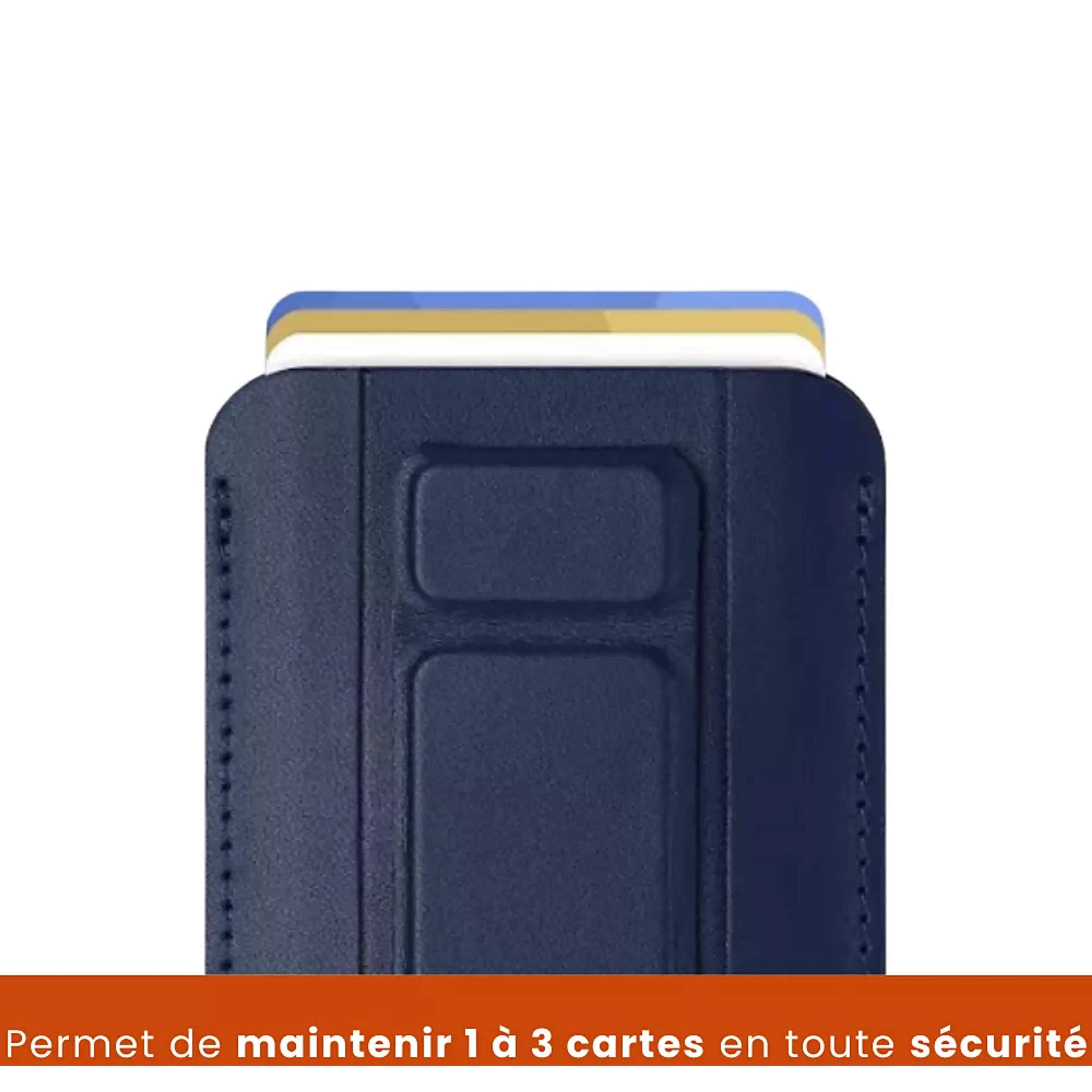 Adeqwat Magnetic card holder with stand - Blue image