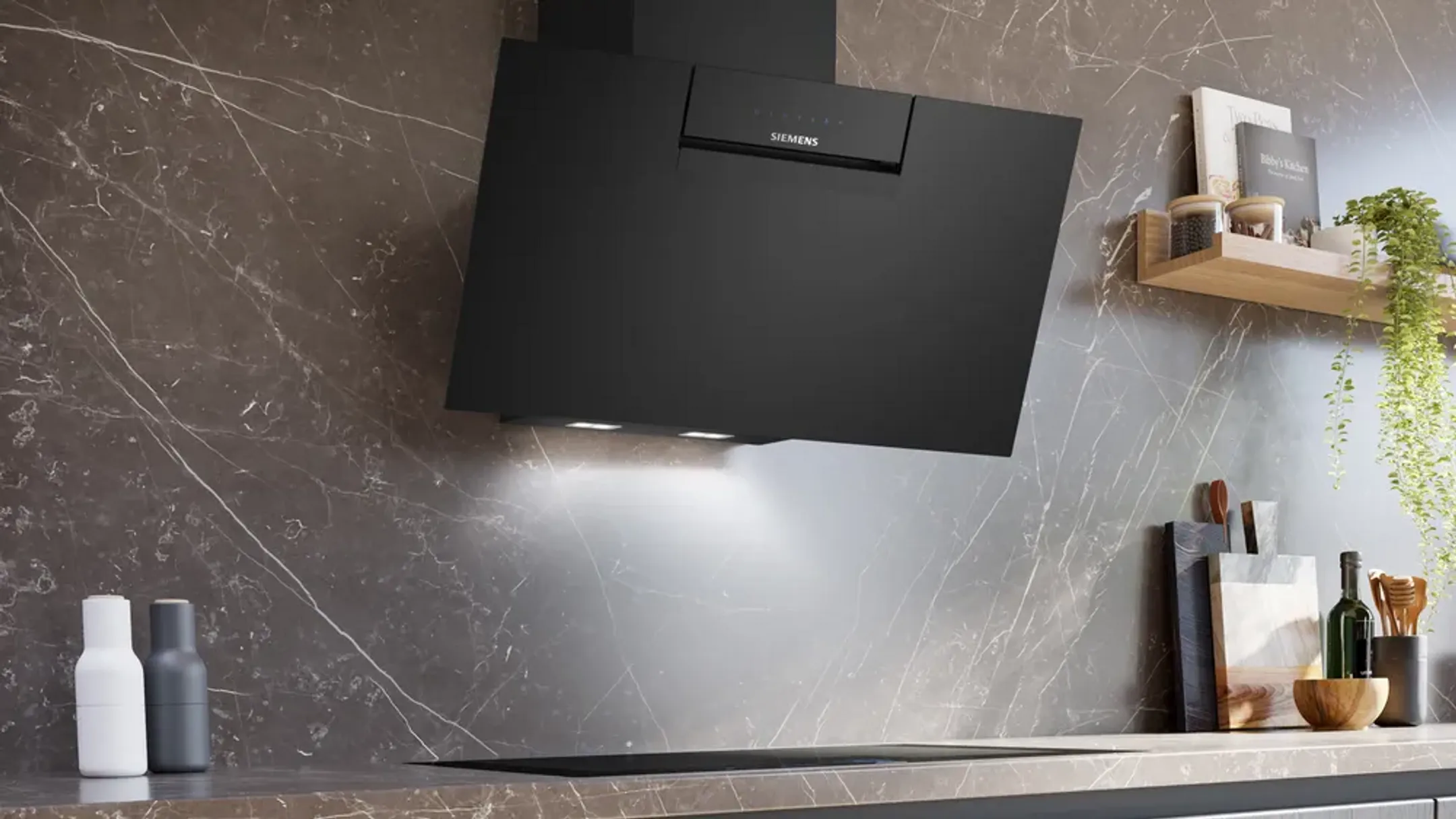 Siemens Hotte murale décorative iQ300 LC87KFN60 image