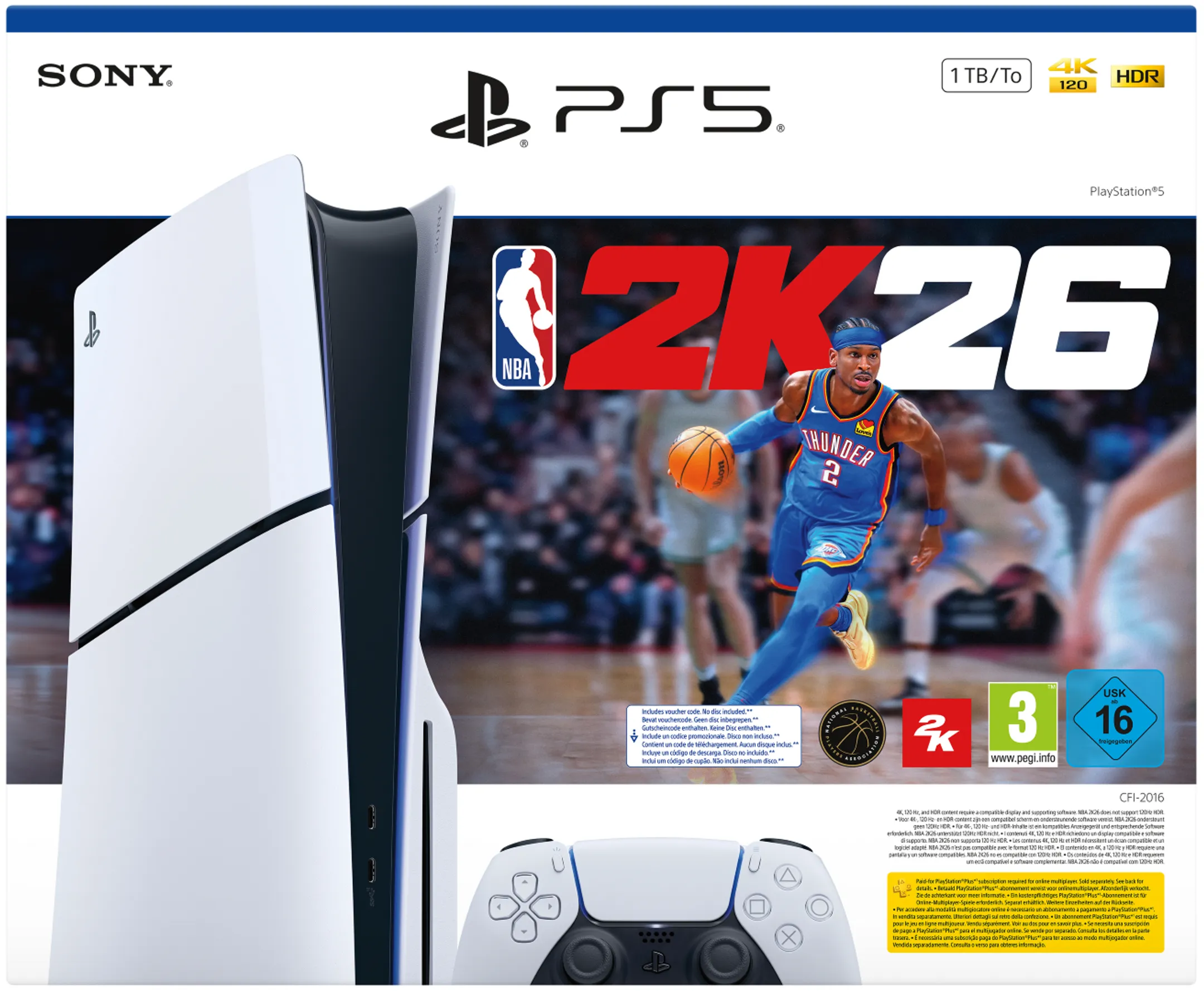 Console PS5 Slim - Standard Edition + NBA 2K26