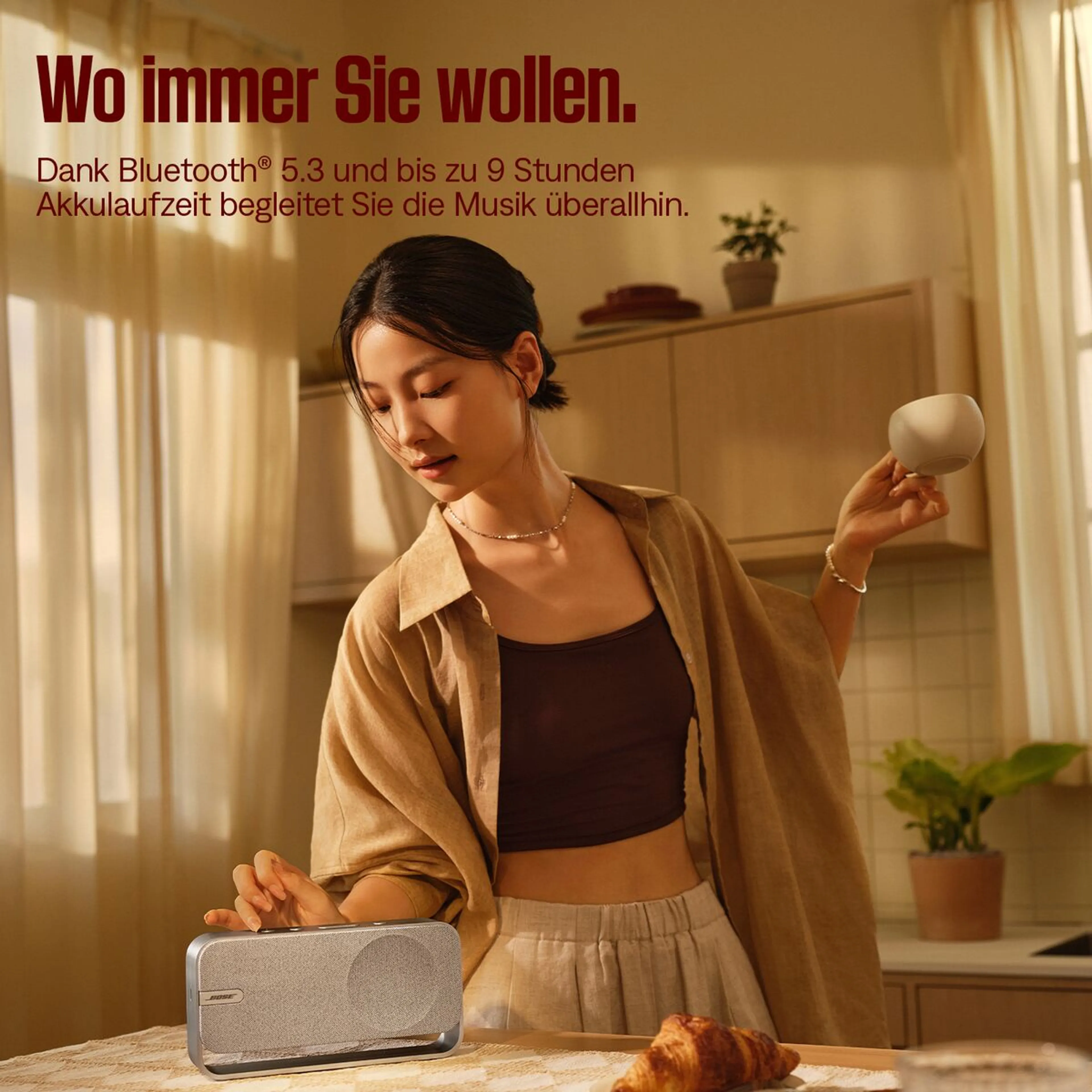 Bose Bluetooth-Lautsprecher Soundlink Home – Hellgrau image