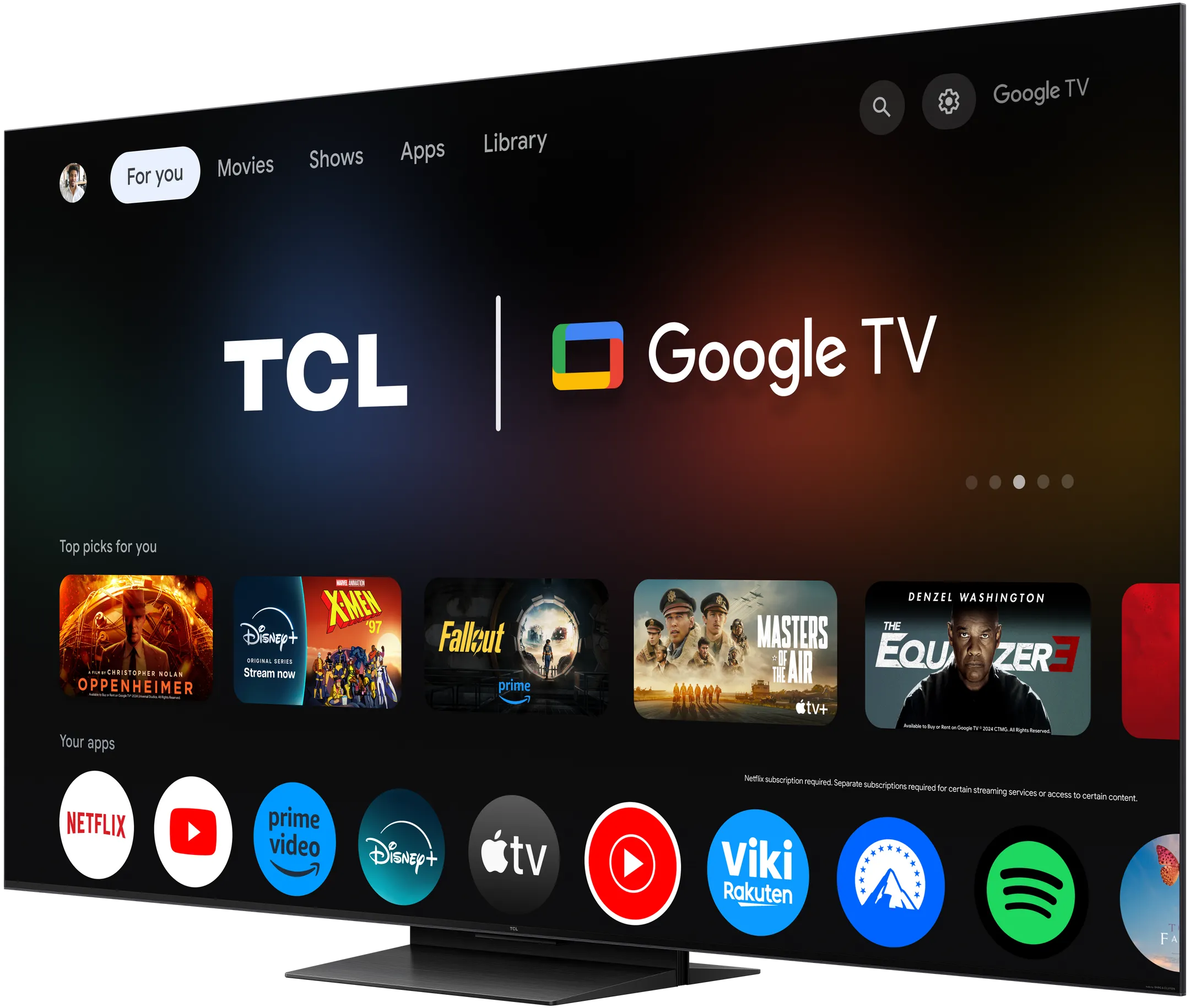 TCL TV 4K QD-Mini LED 85C79K - 85 pouces image