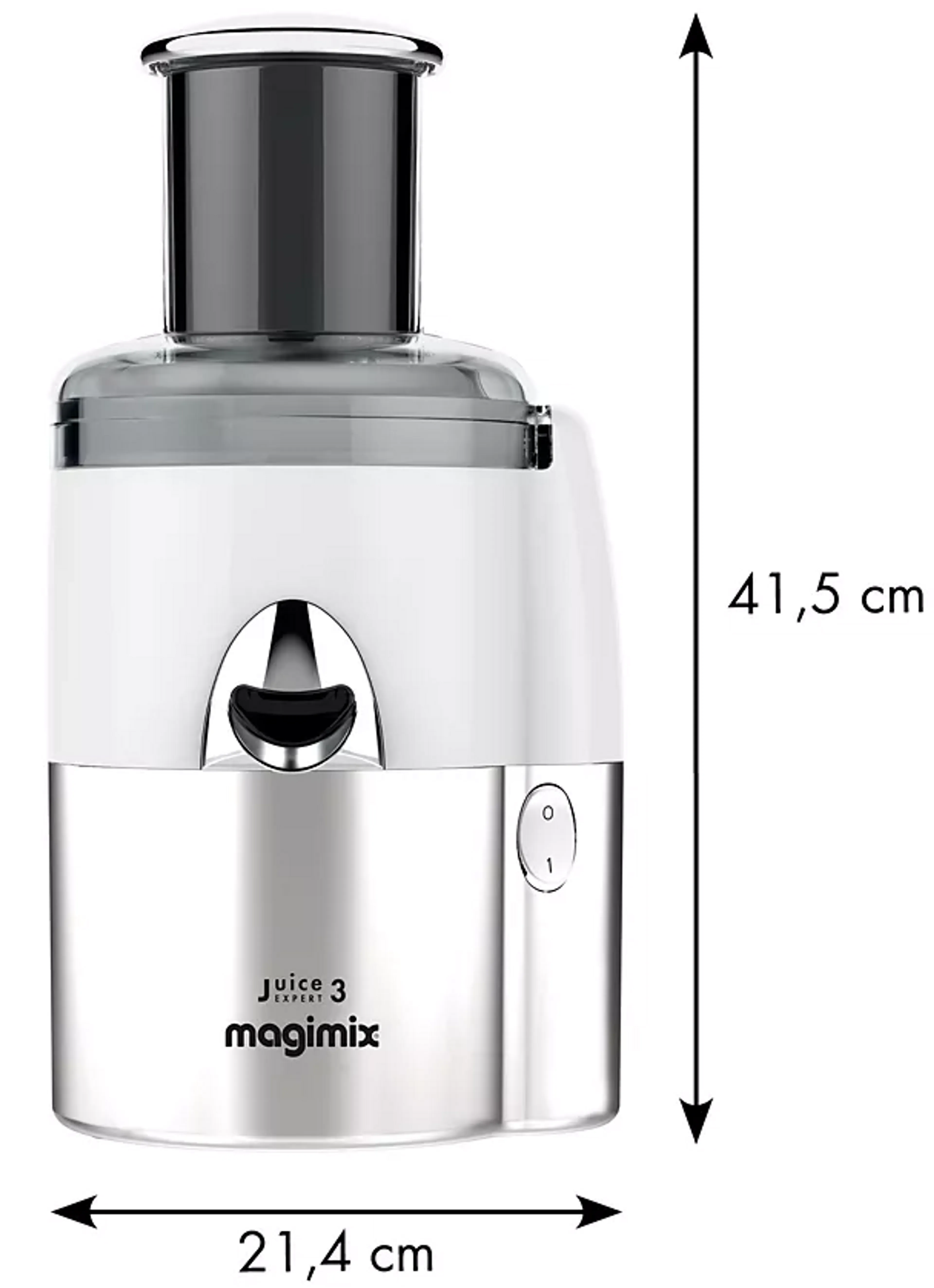 Magimix Extracteur de jus Juice Expert 3 18085F - Chrome & Blanc image