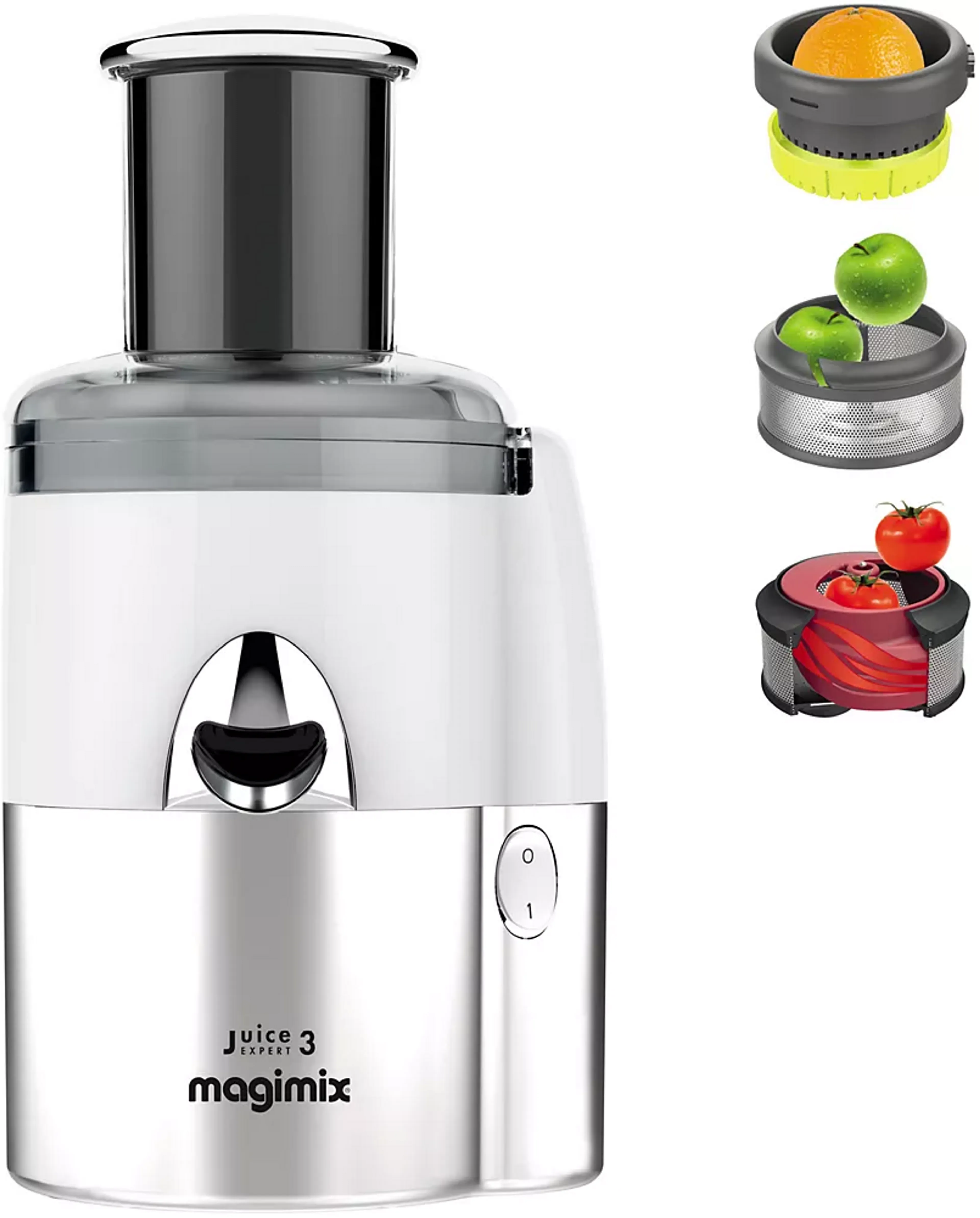 Magimix Extracteur de jus Juice Expert 3 18085F - Chrome & Blanc image