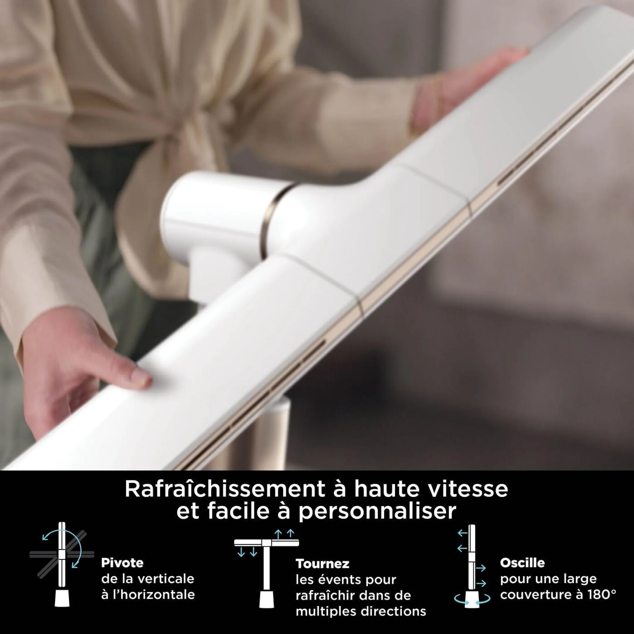 Shark Ventilateur multidirectionnel TurboBlade TF200SEUWH image