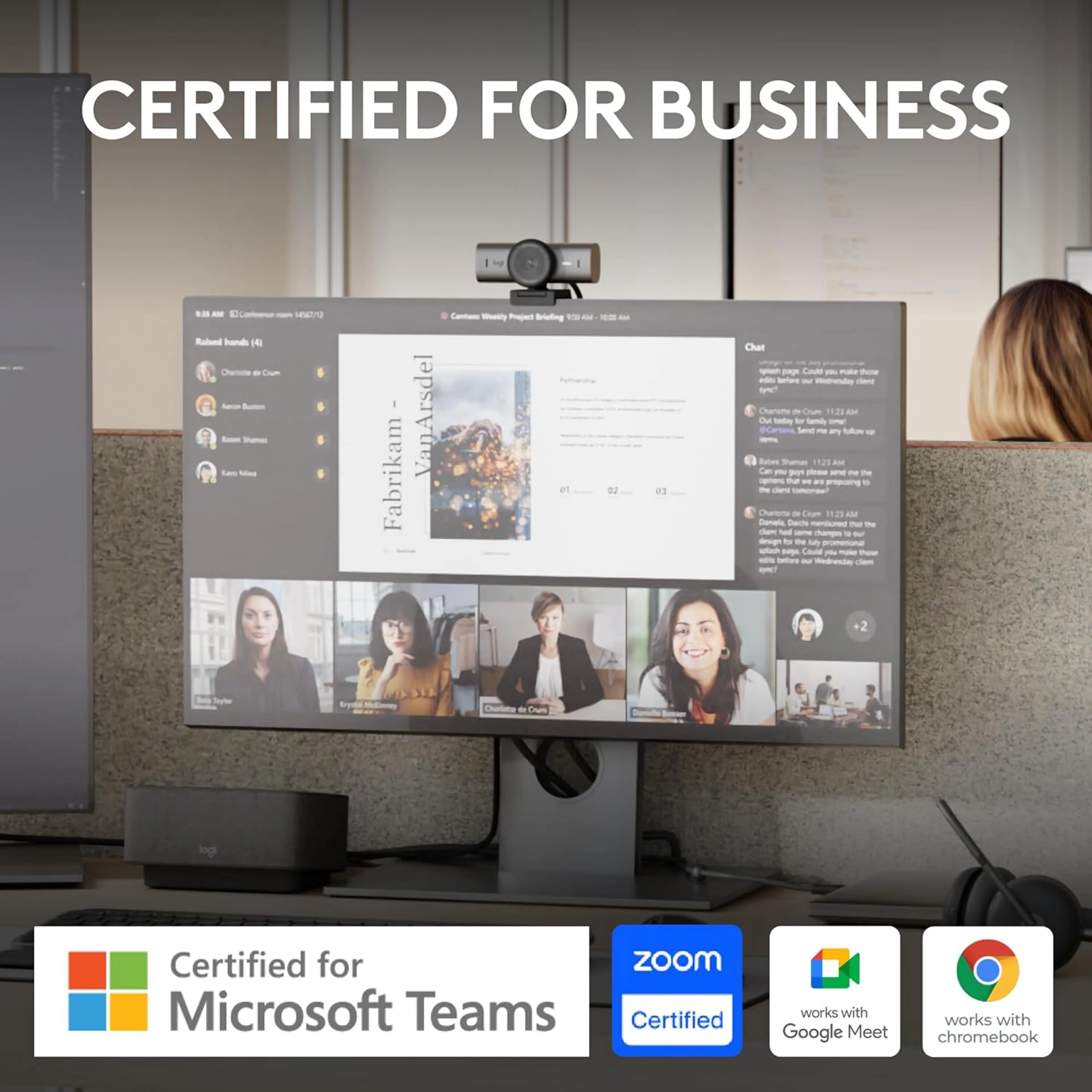 Logitech 4K Webcam MX Brio 705 for Business image
