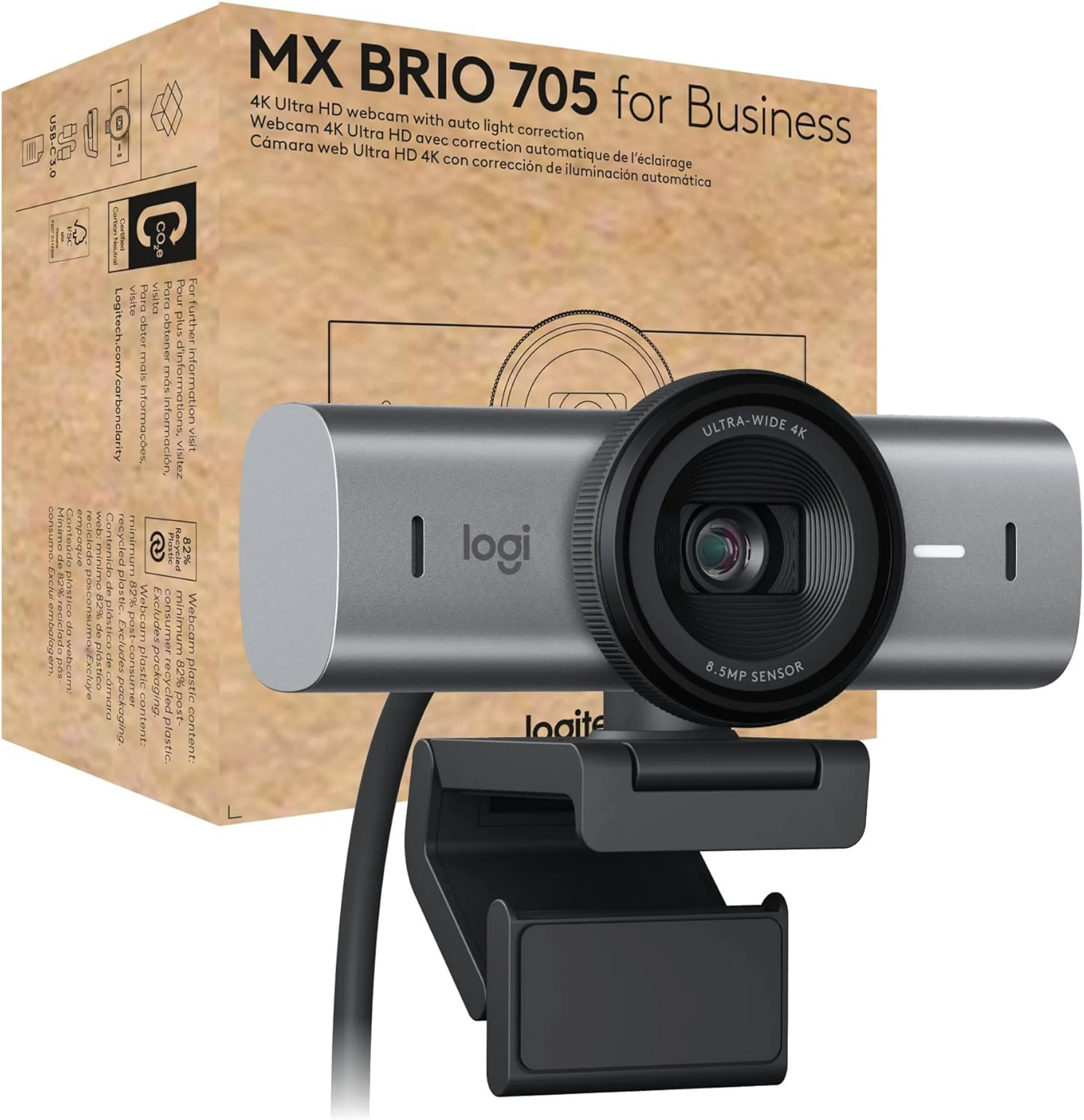 Logitech 4K Webcam MX Brio 705 for Business image