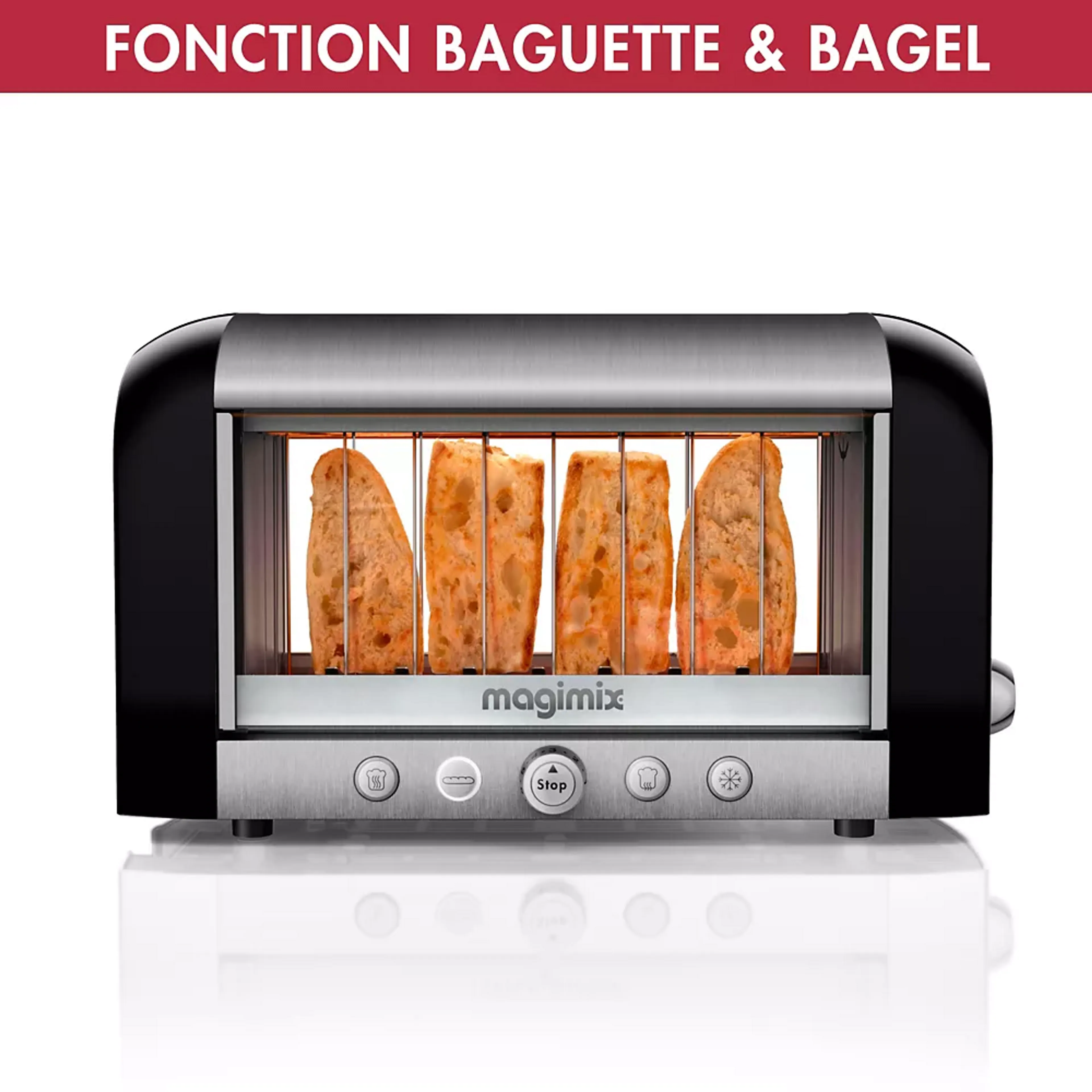 Magimix Grille-pain Toaster Vision 11541 - Noir image