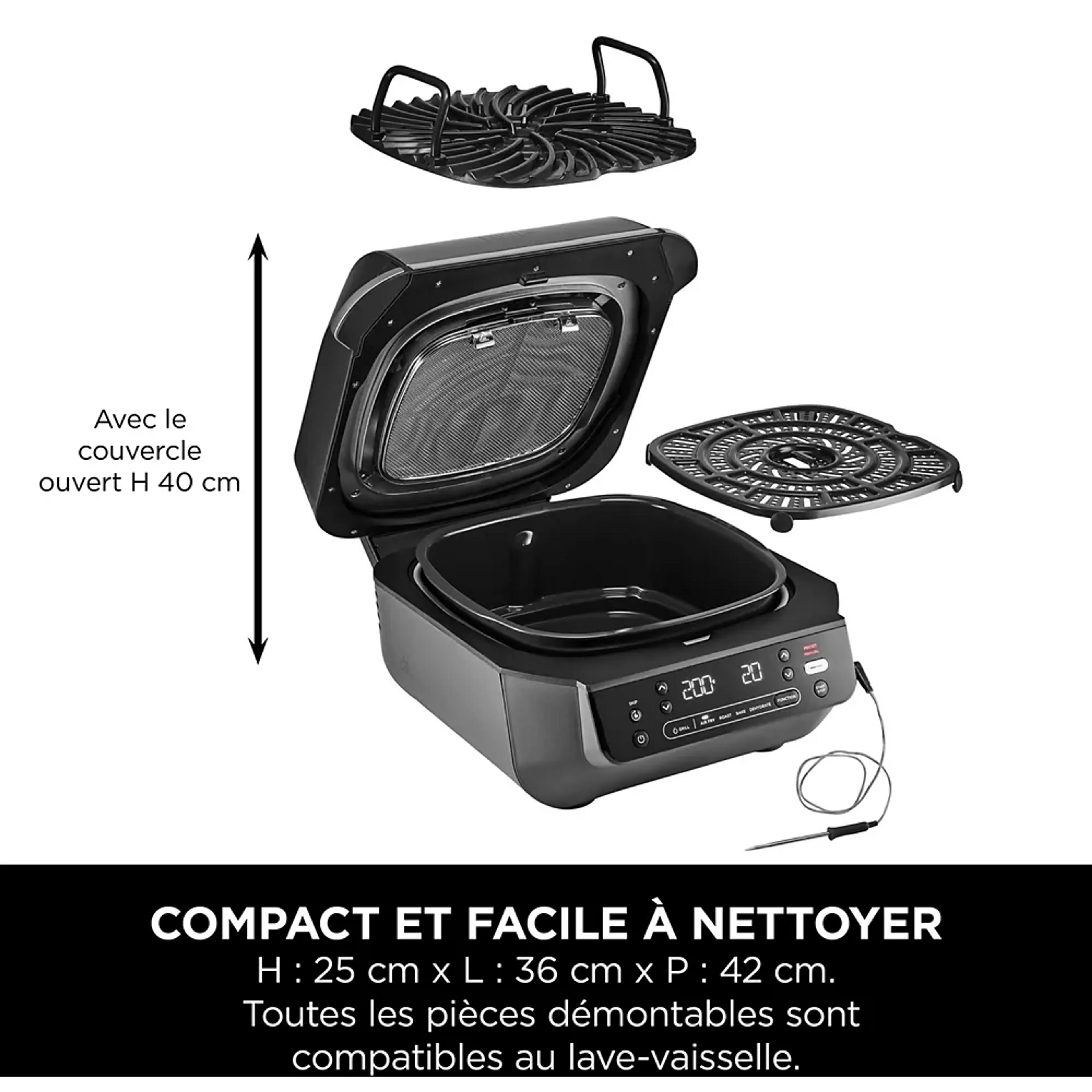 Ninja Grille-viande & Airfryer Foodi Air Grill EG351 image
