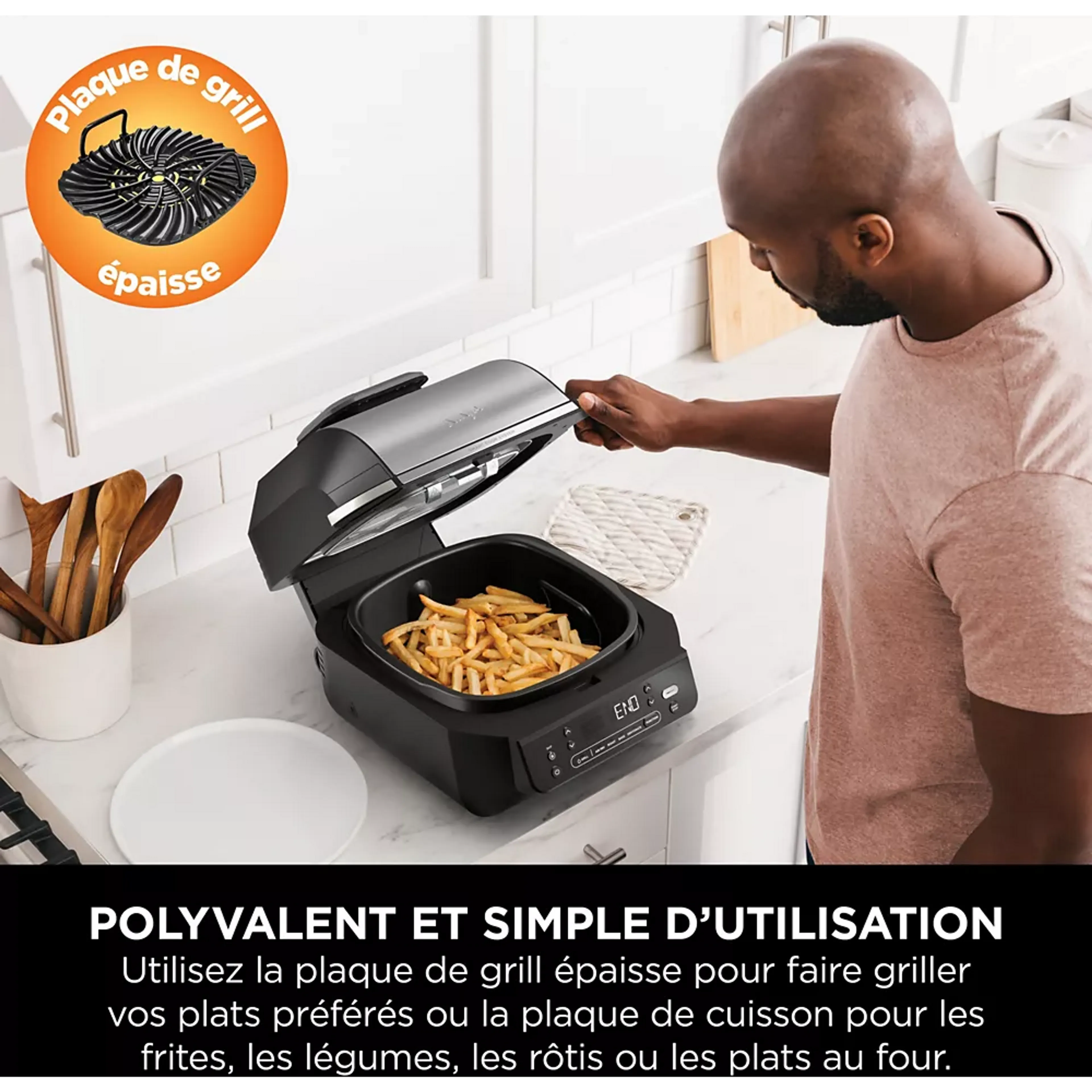 Ninja Grille-viande & Airfryer Foodi Air Grill EG351 image