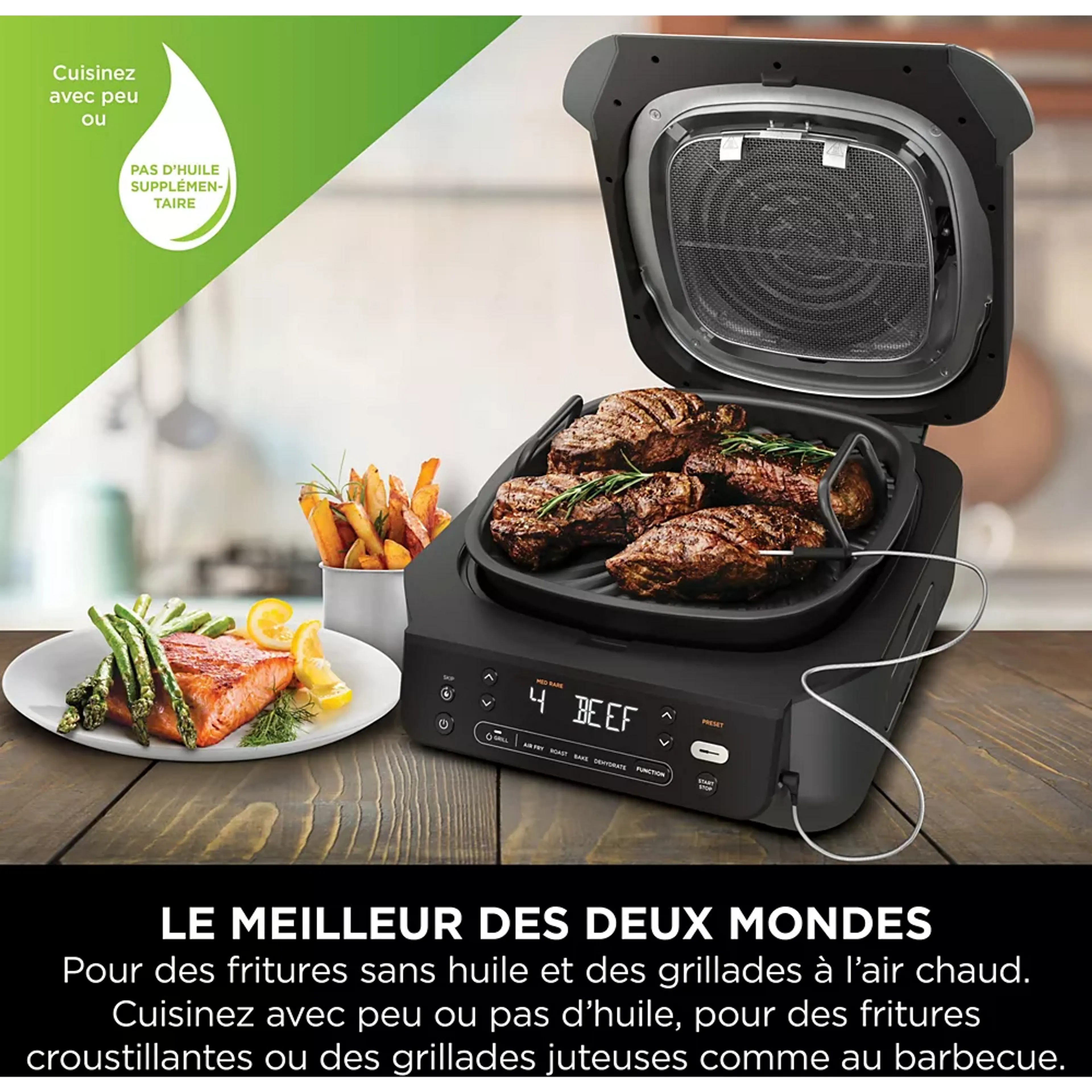 Ninja Grille-viande & Airfryer Foodi Air Grill EG351 image