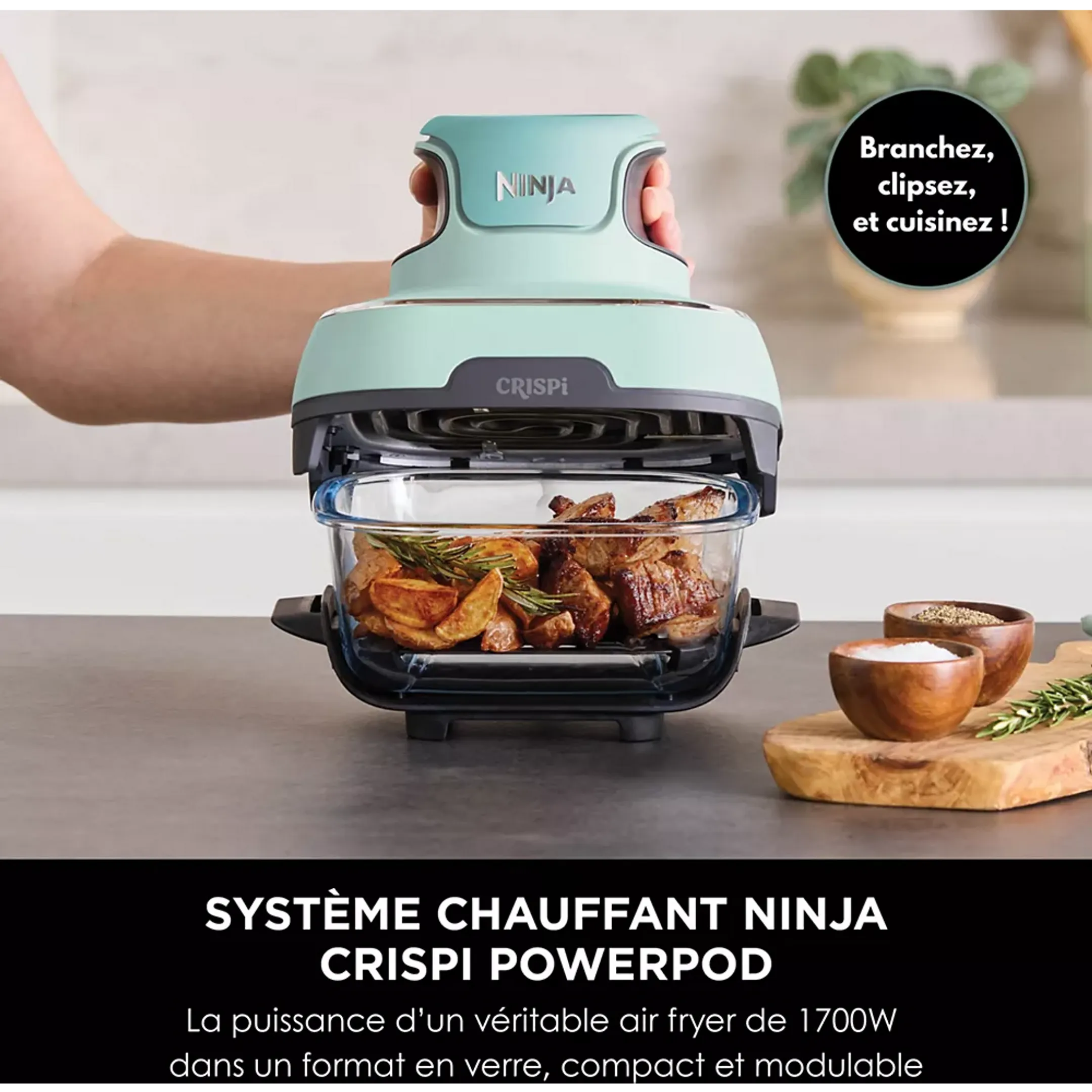 Ninja Airfryer modulaire CRISPi FN101EUSG - Vert Sauge image