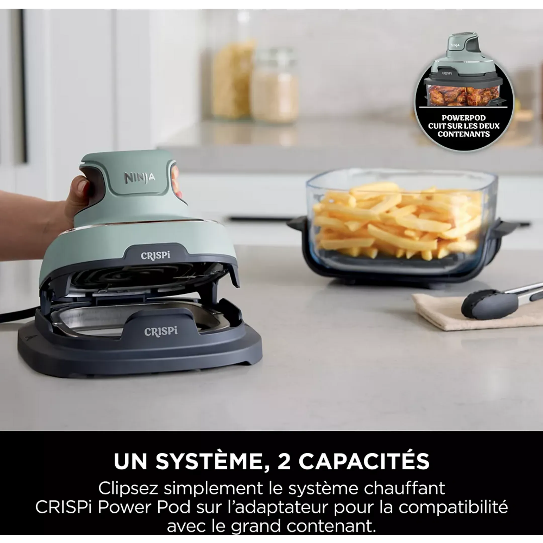 Ninja Airfryer modulaire CRISPi FN101EUSG - Vert Sauge image