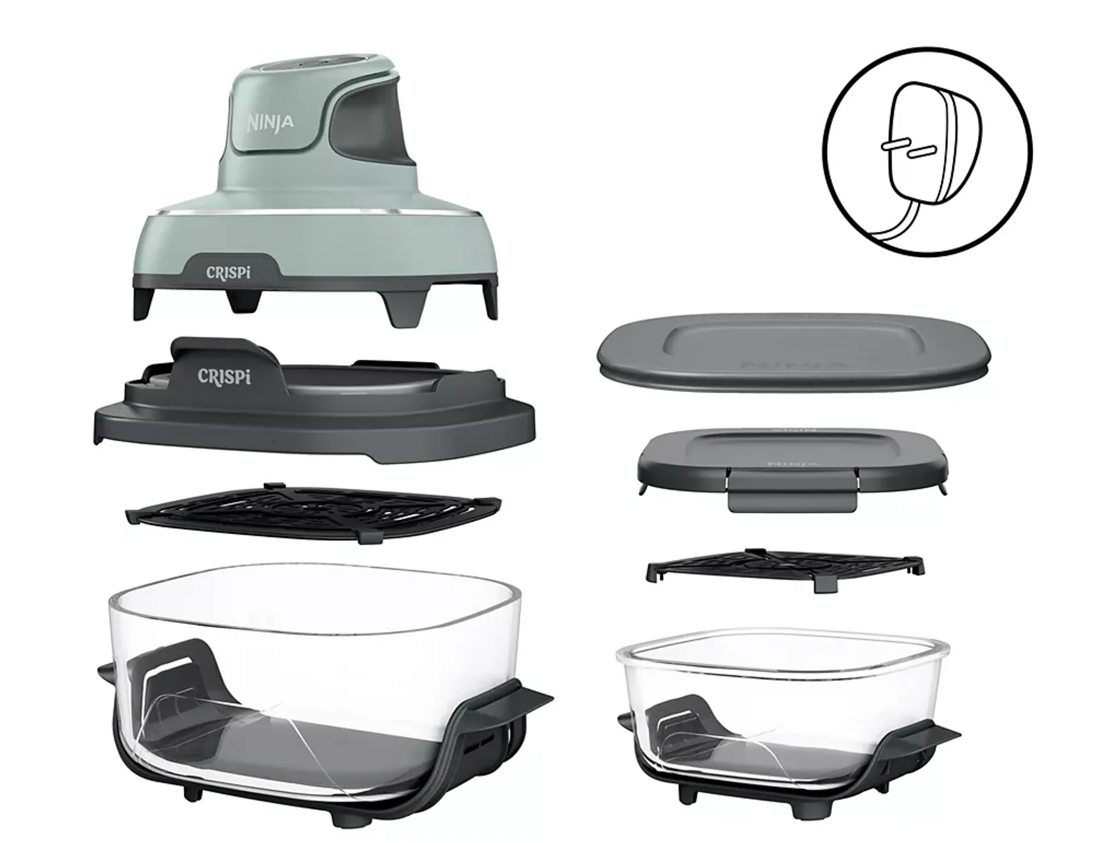 Ninja Airfryer modulaire CRISPi FN101EUSG - Vert Sauge image