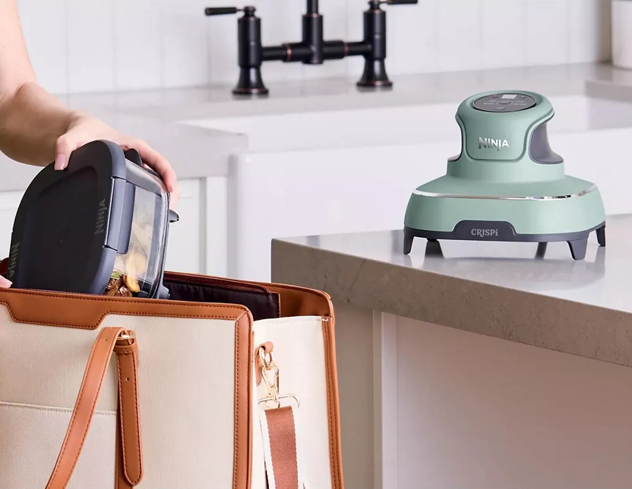 Ninja Airfryer modulaire CRISPi FN101EUSG - Vert Sauge image