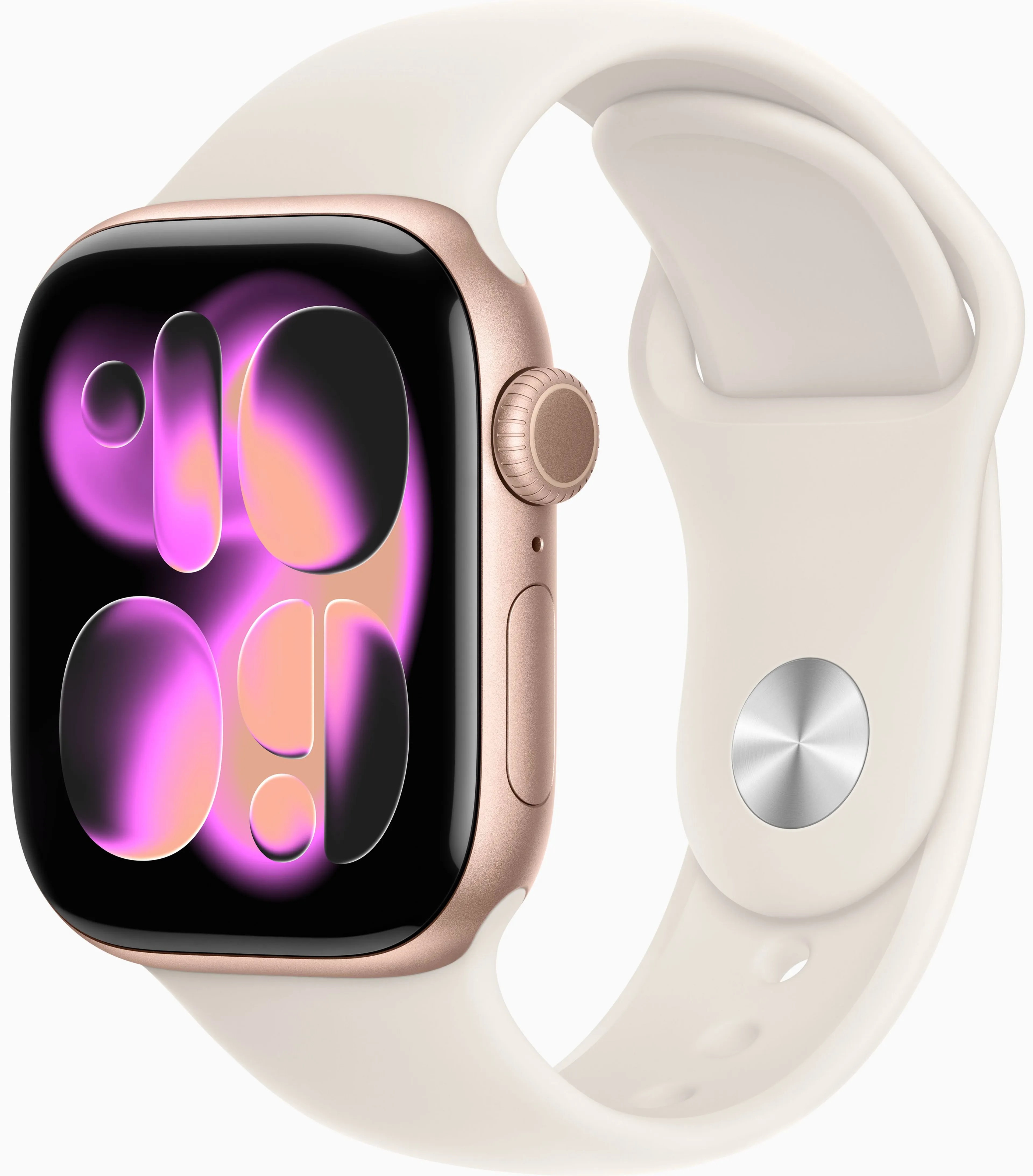 Apple Watch Series 11 GPS - 46mm - Aluminium Gold - Starlight Sport Band - S/M image
