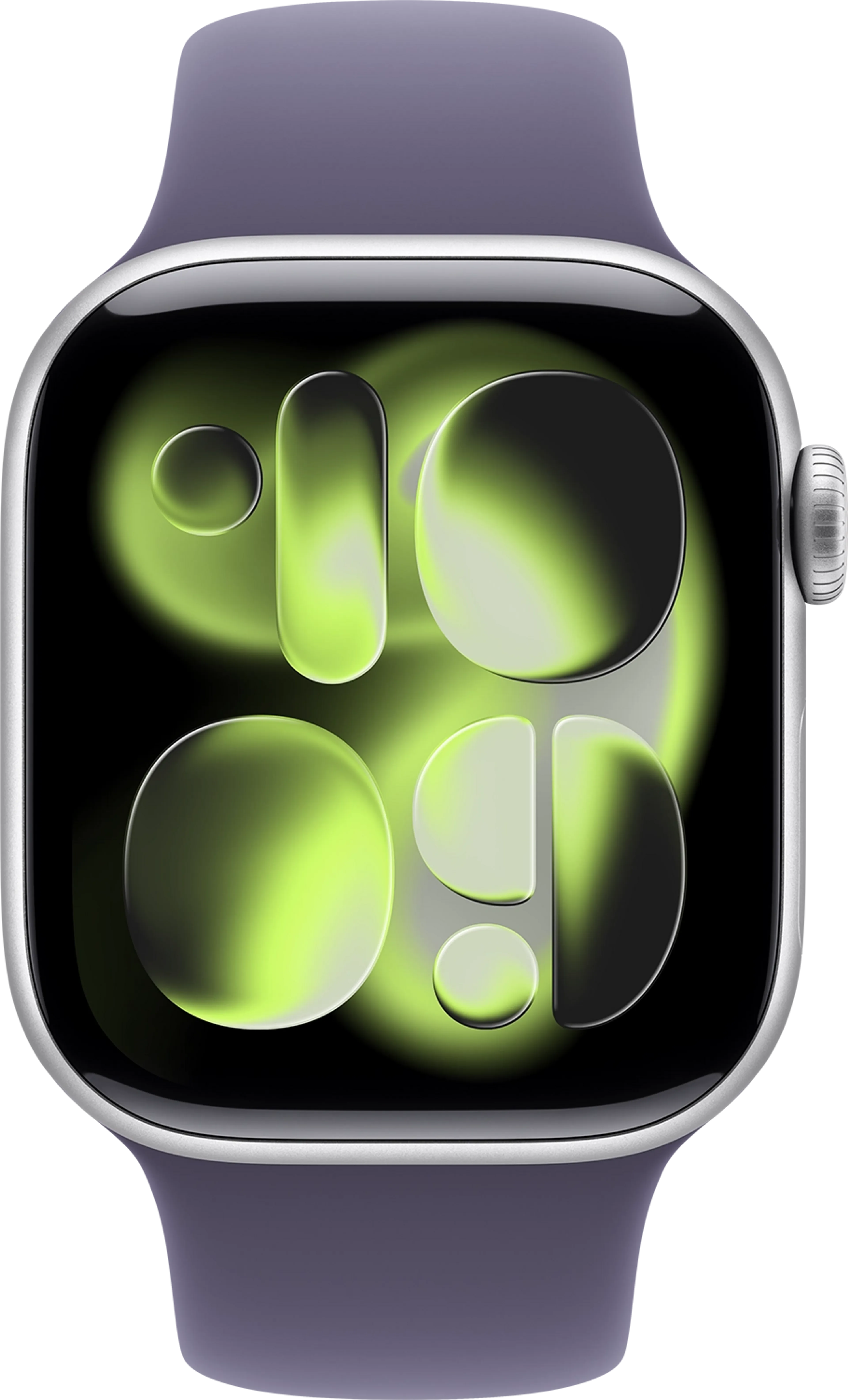 Apple Watch Series 11 GPS - 42mm - Aluminium Silver - Purple Frog Sport Band - S/M image