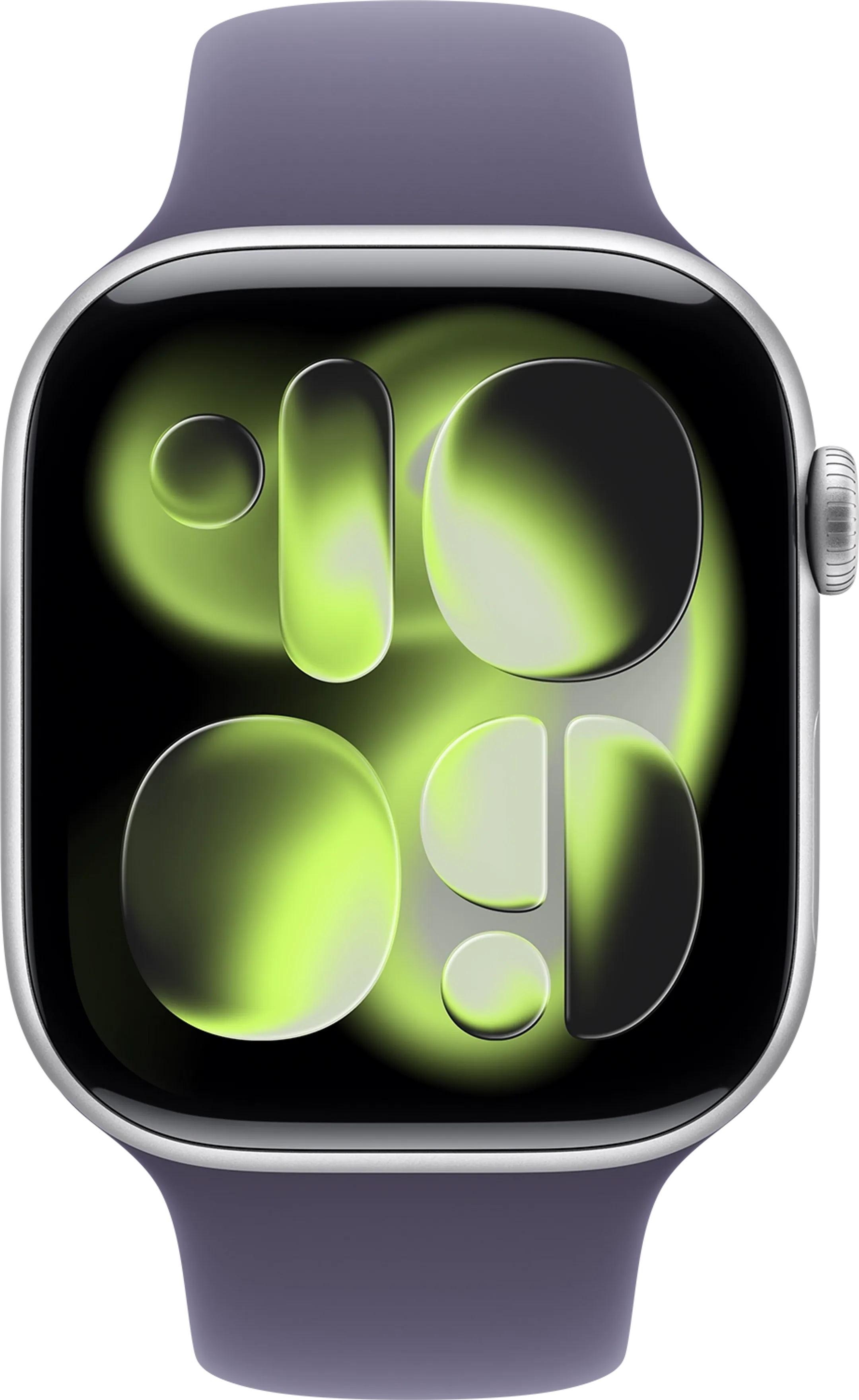 Apple Watch Series 11 GPS - 46mm - Aluminium Silver - Purple Frog Sport Band - M/L image