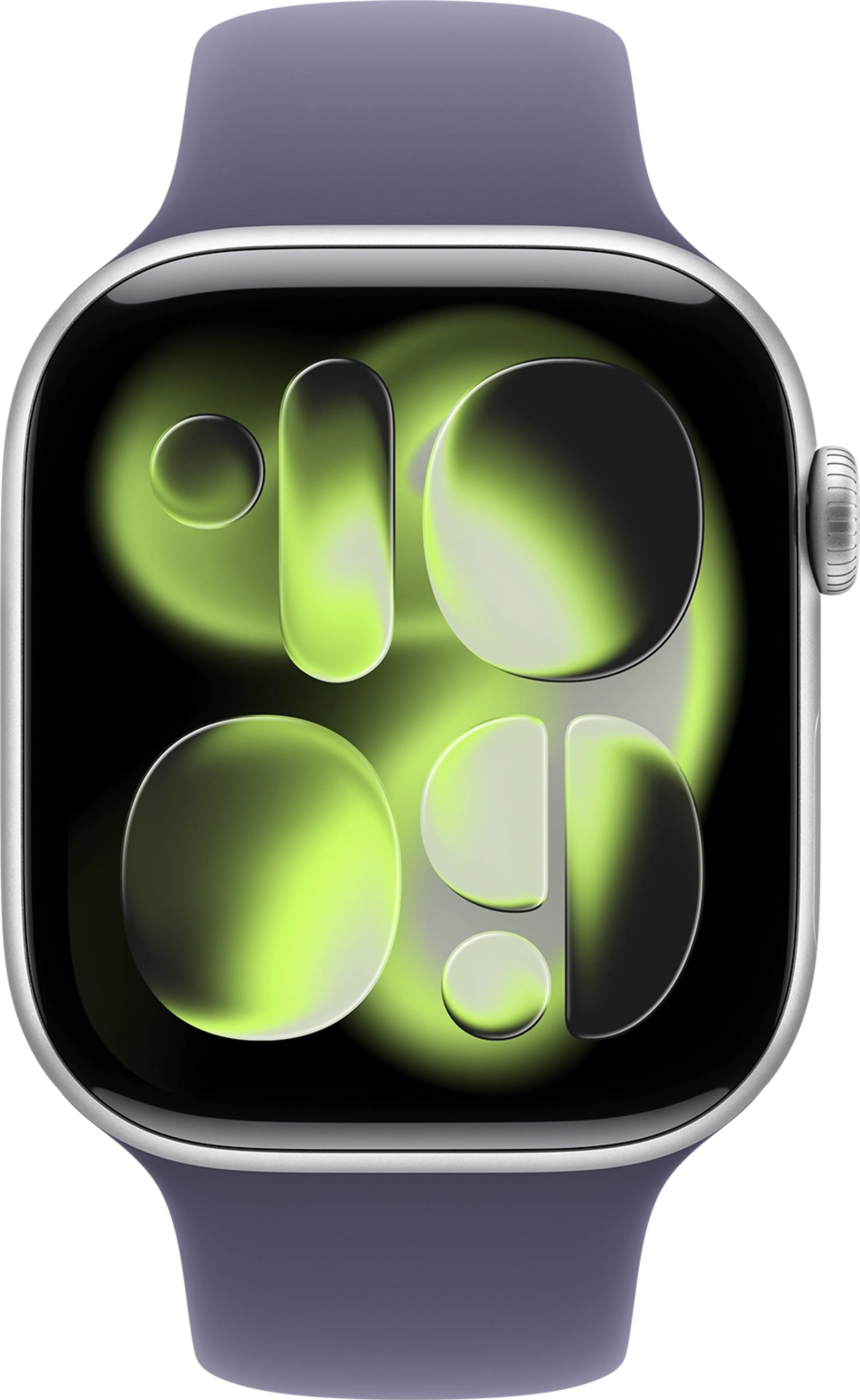 Apple Watch Series 11 GPS - 46mm - Aluminium Silver - Purple Frog Sport Band - M/L image